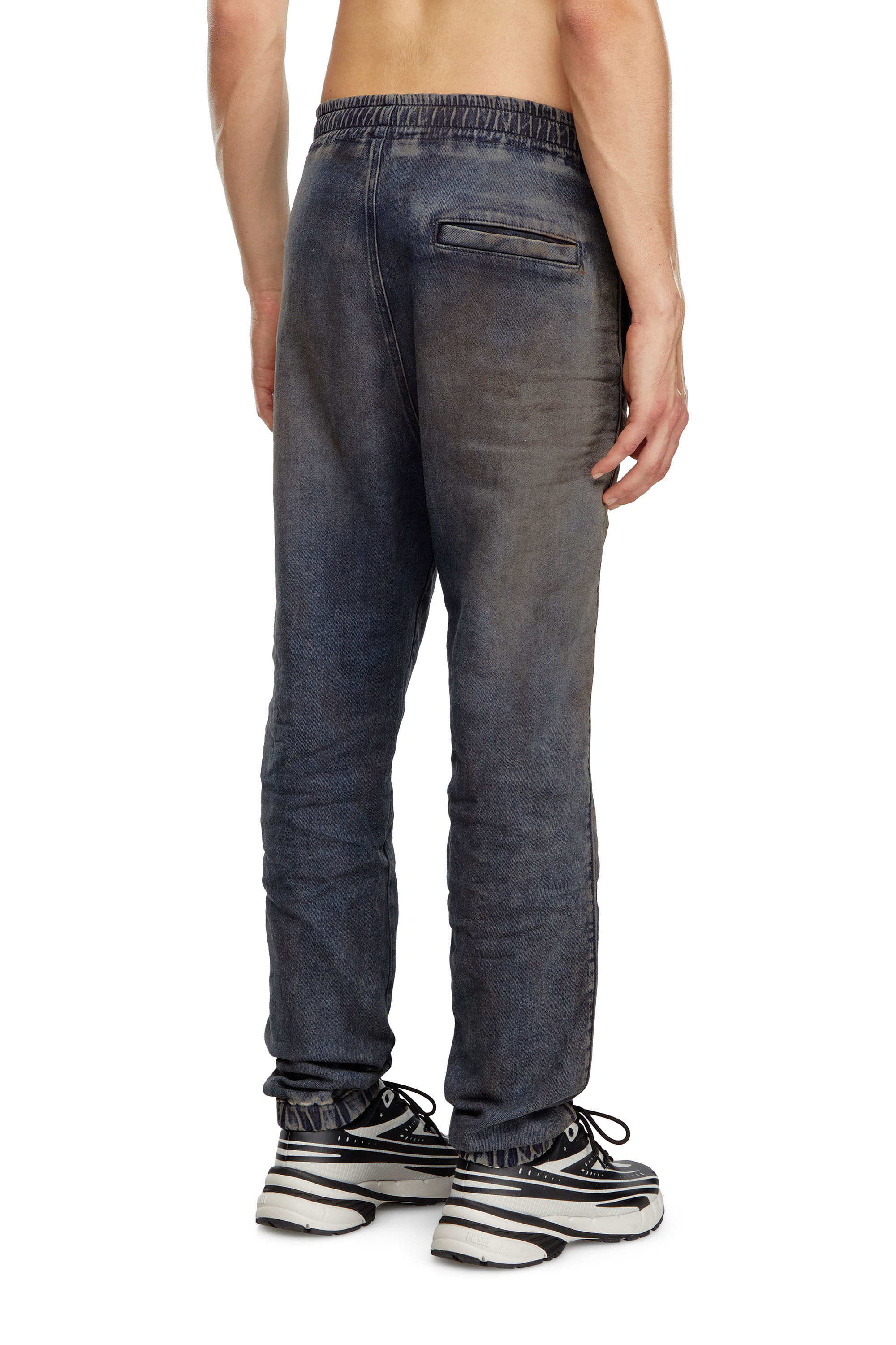 Diesel - Man's Slim D-Labb Track denim 068LV, Dark Blue - 4