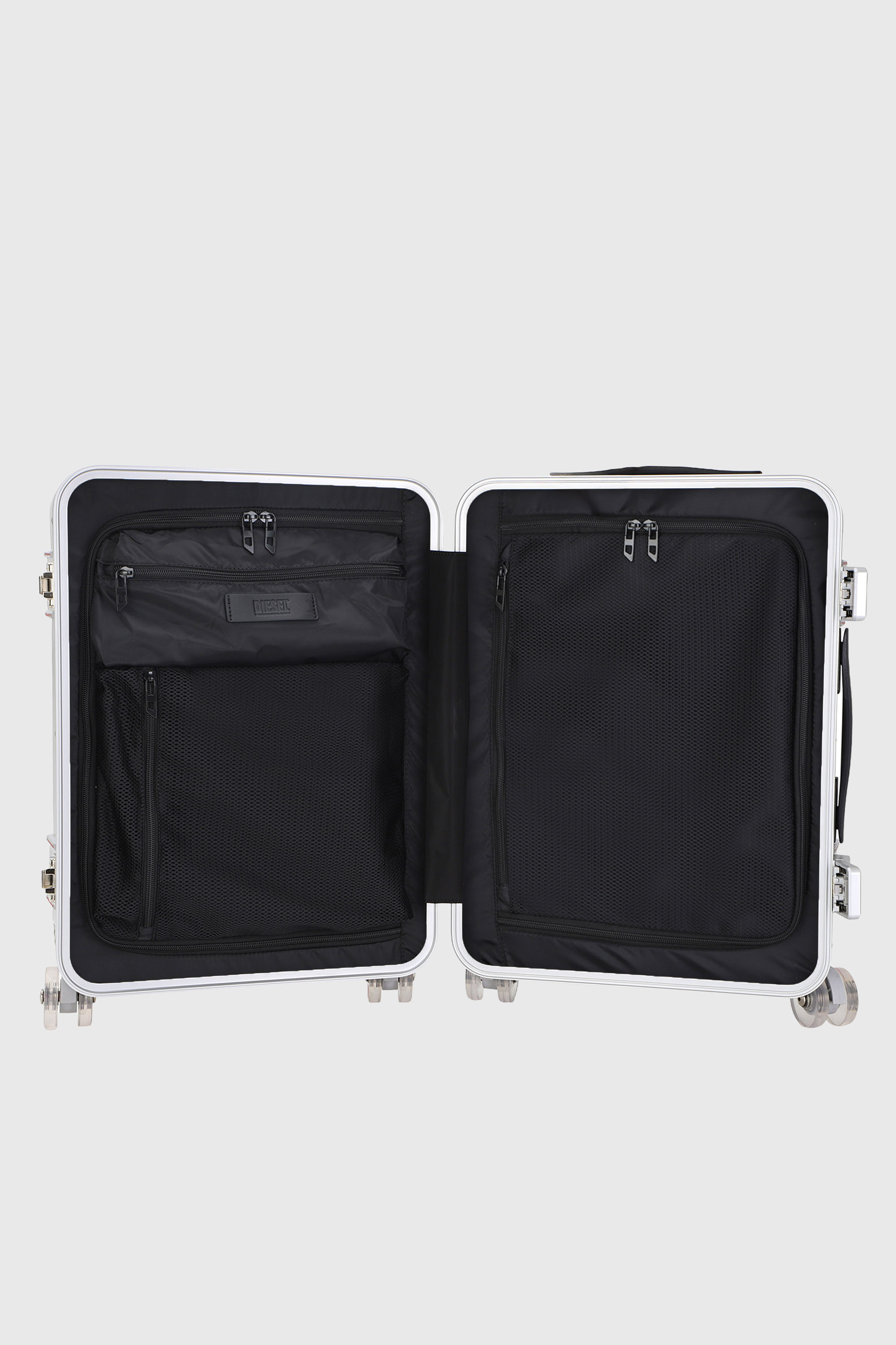 Diesel - DIESEL PC STRONG IMAGE TROLLEY- DSL003, Valise robuste taille S Mixte in Gris argent&eacute; - 4