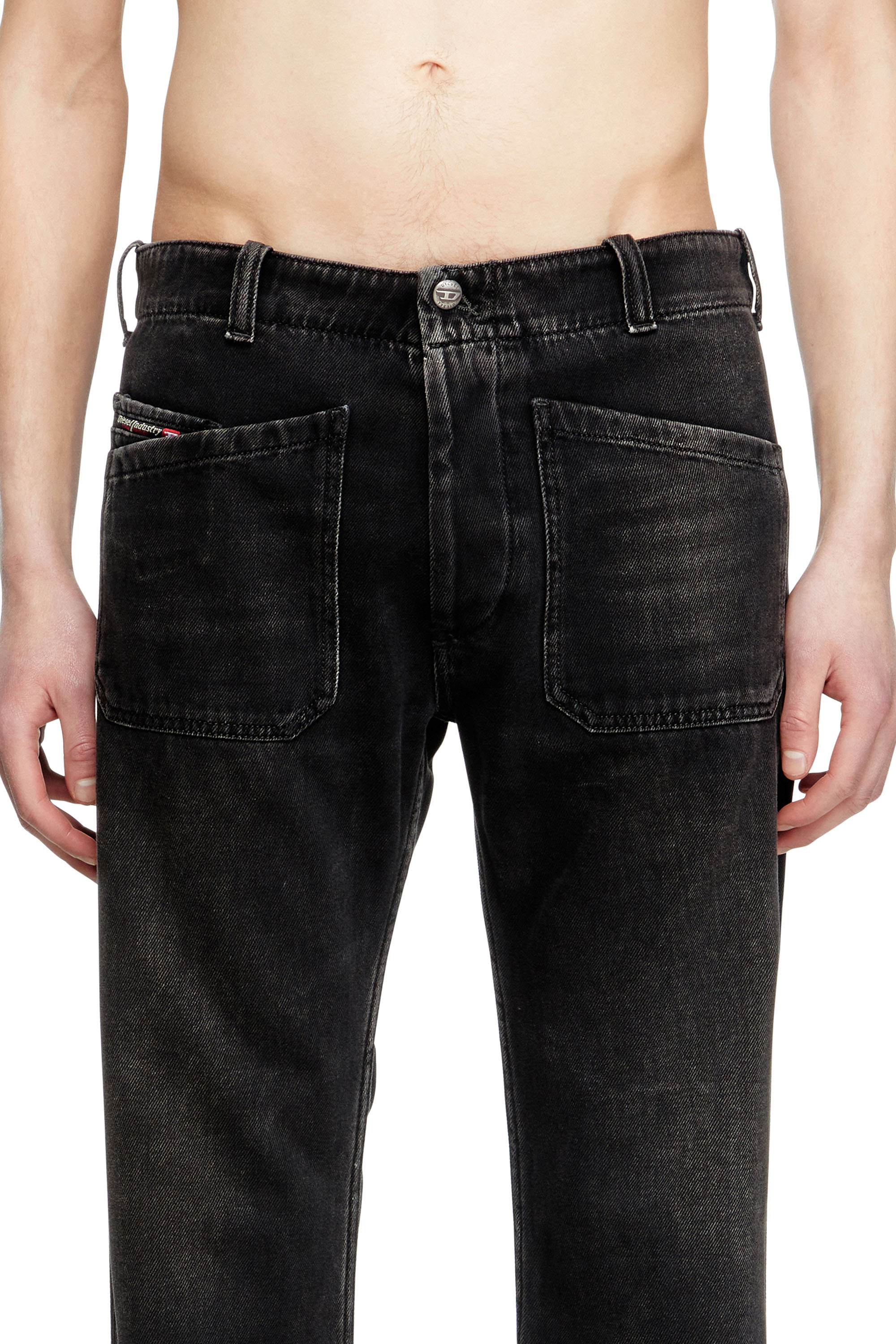 Diesel - Bootcut Jeans D-Moorix 09J96 Homme, Noir/Gris foncé - Image 5