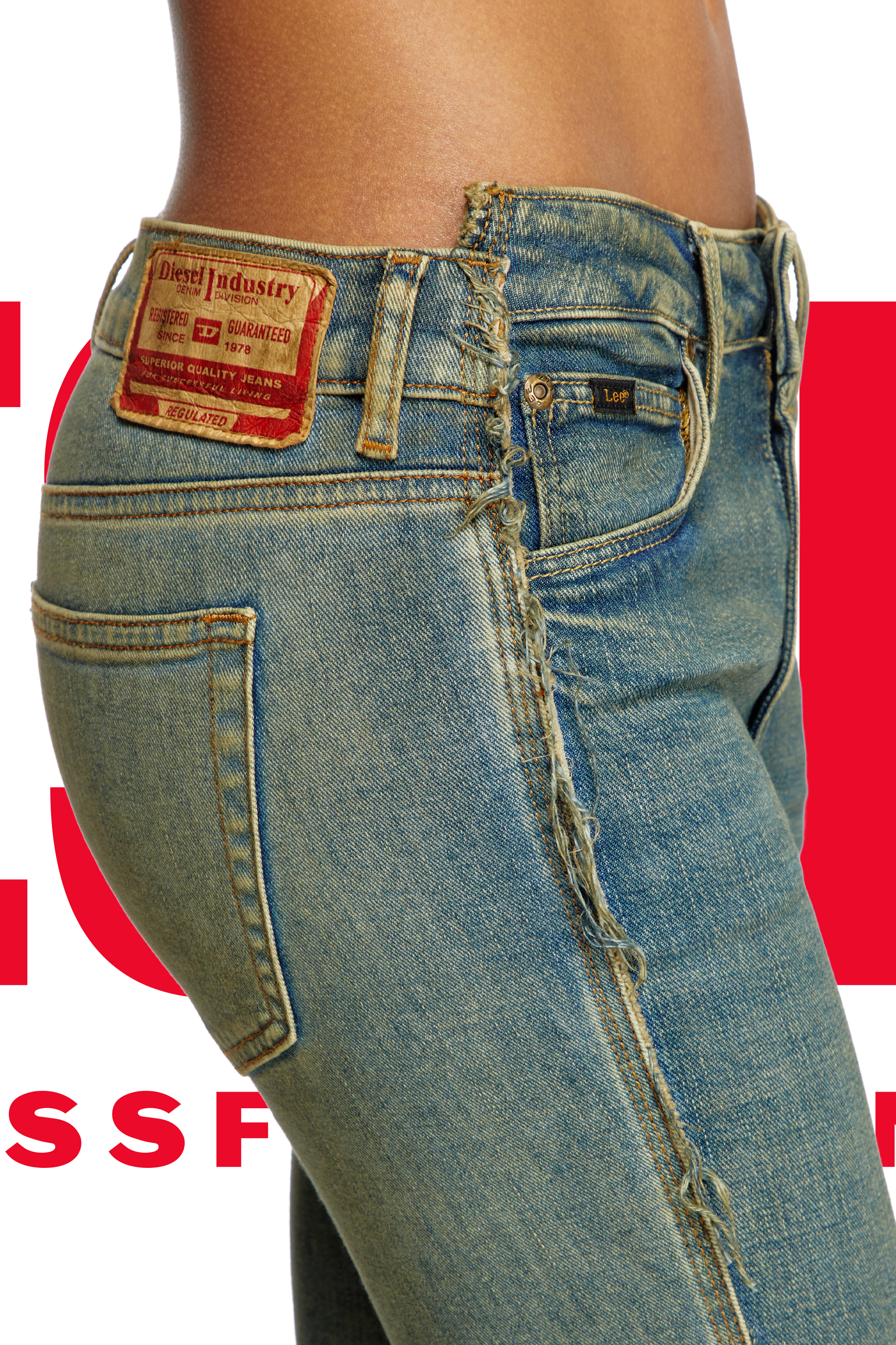 Diesel - Regular Jeans Dieseloves 02 09N01 Femme, Bleu Fonc&eacute; - Image 1