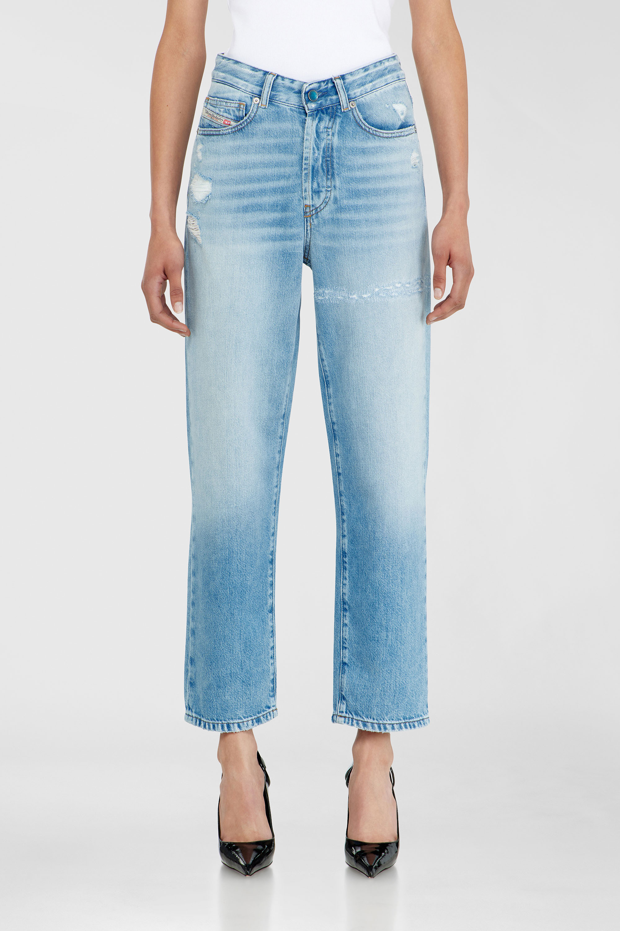 Diesel - Regular Jeans 1981 D-Went 09P49 Femme, Bleu Clair - Image 2