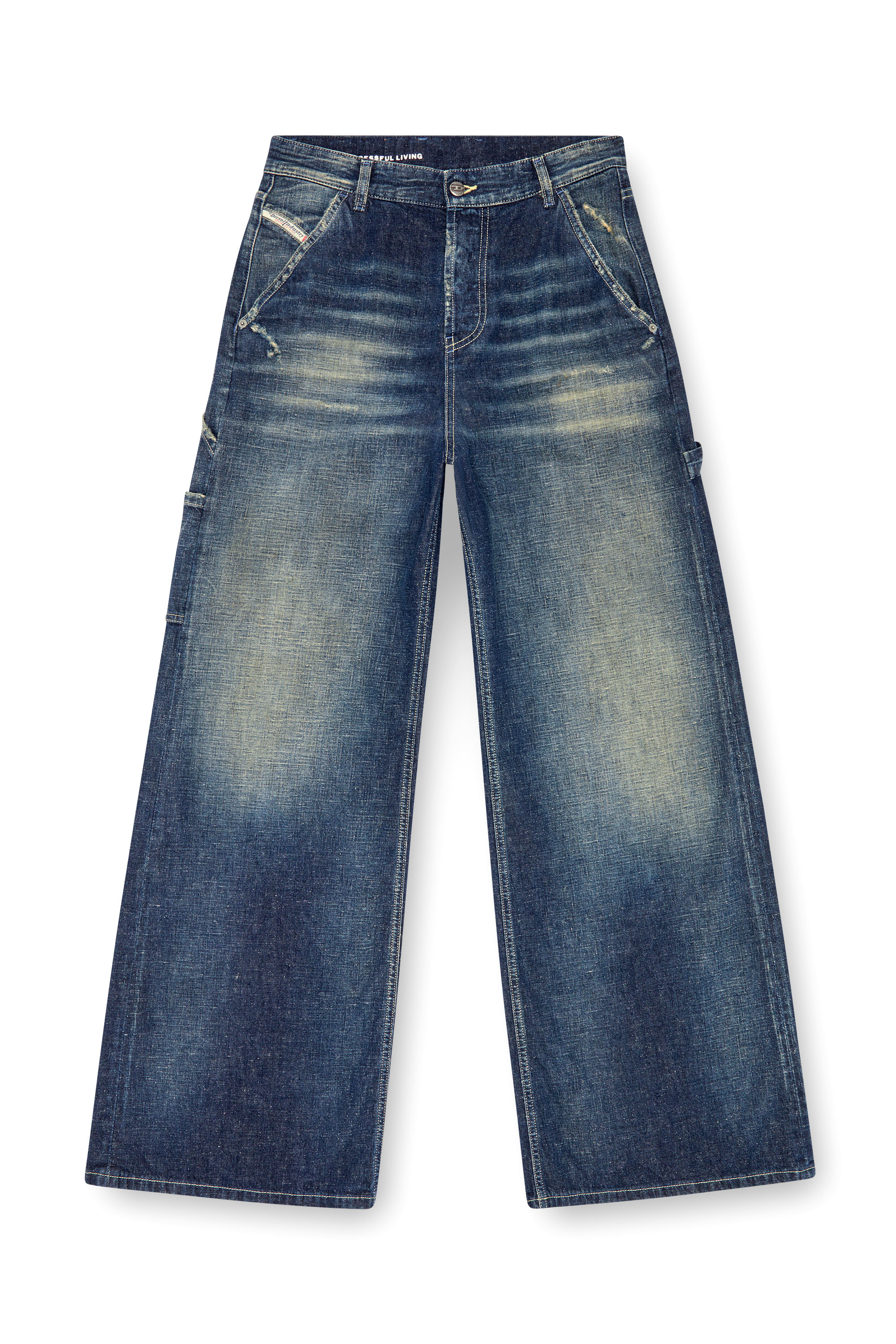 Diesel - Relaxed Jeans 1996 D-Sire 09J91 Femme, Bleu Foncé - Image 3