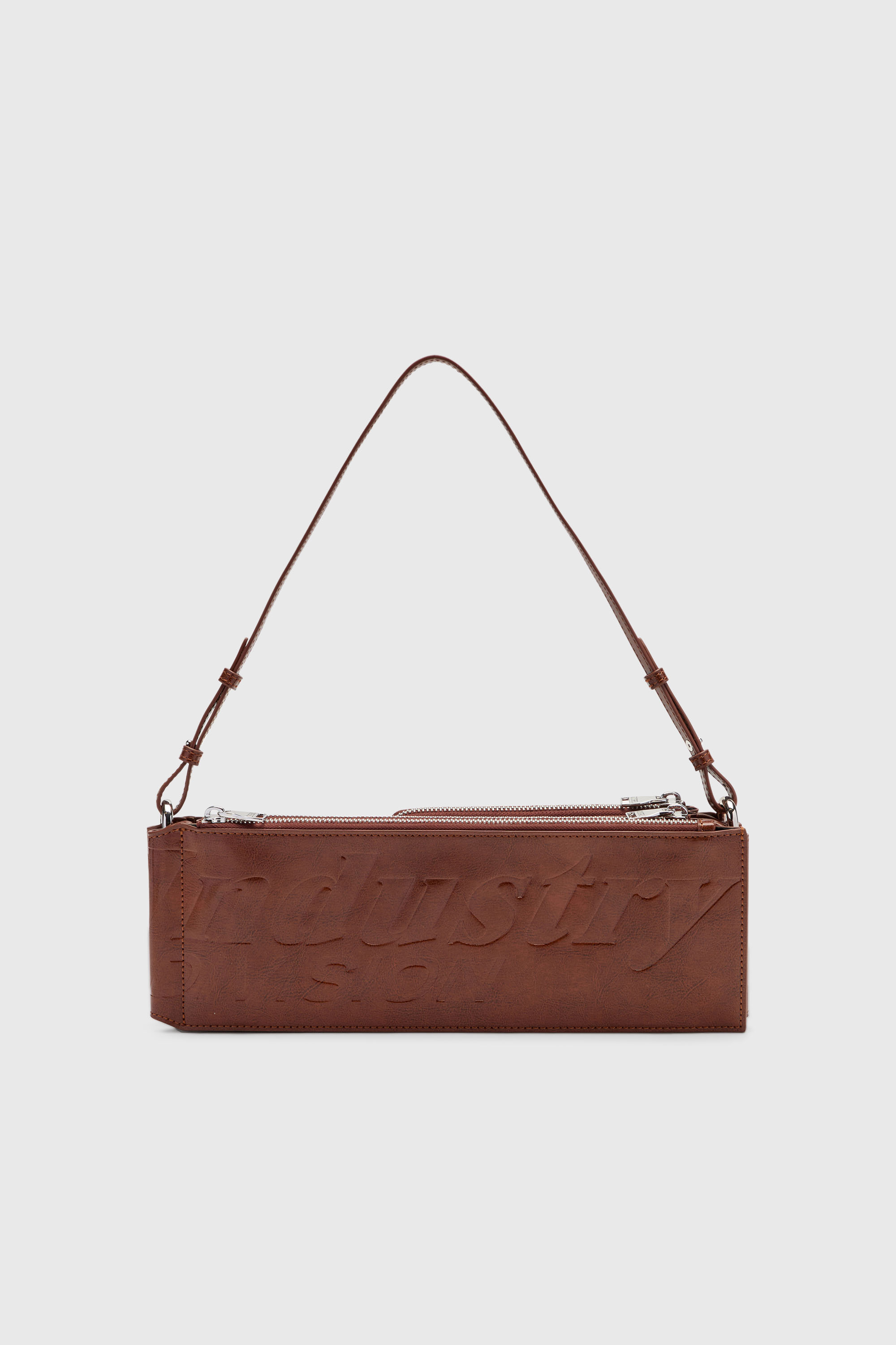 Diesel - FLAG-D SHOULDER BAG X, Flag-D-Sac bandouli&egrave;re modulaire avec logo emboss&eacute; Mixte in Marron - 3
