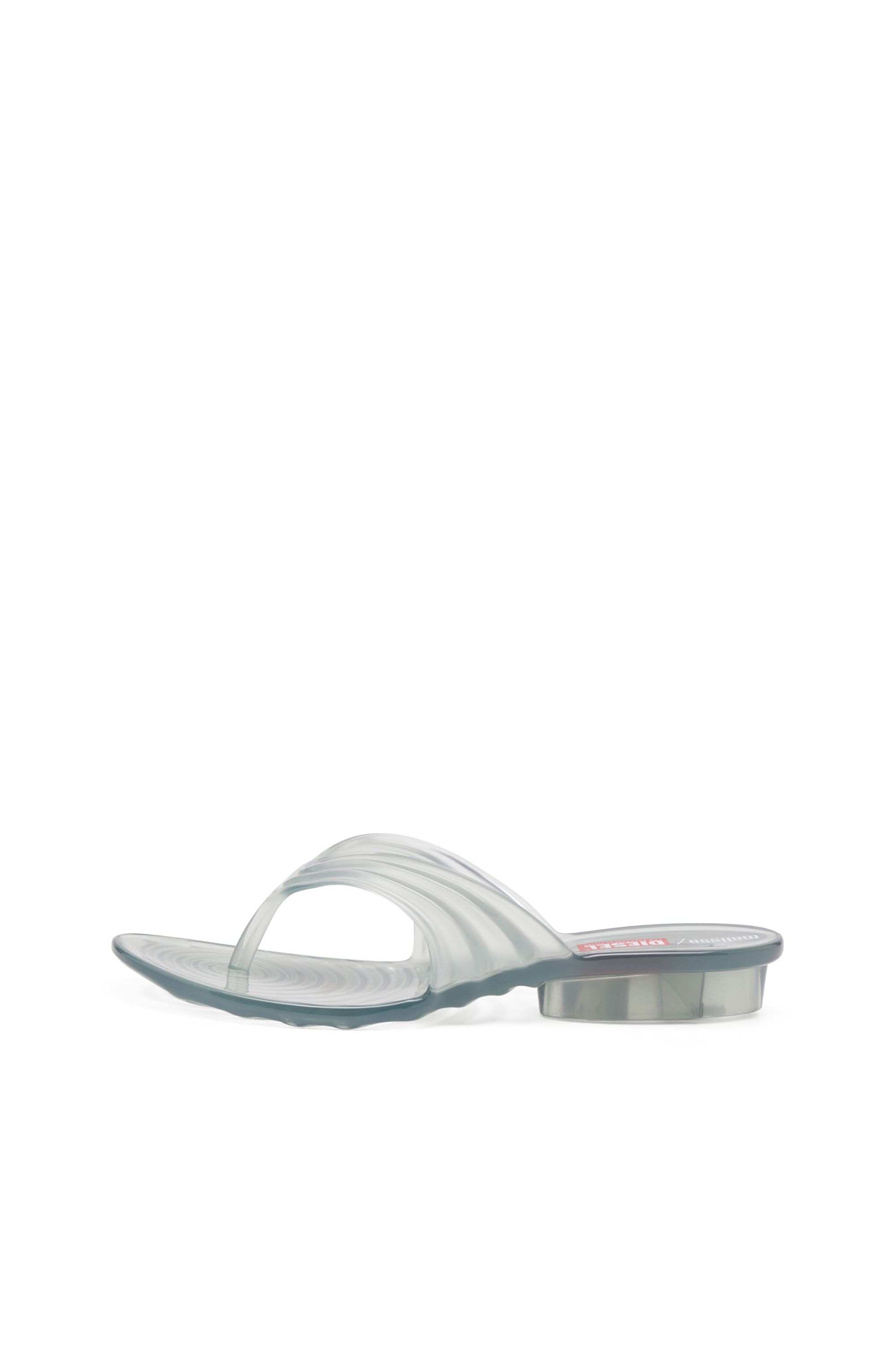 Diesel - MELISSA QUANTUM THONG, Tong sculpturale en Melflex® Femme in Gris - 8