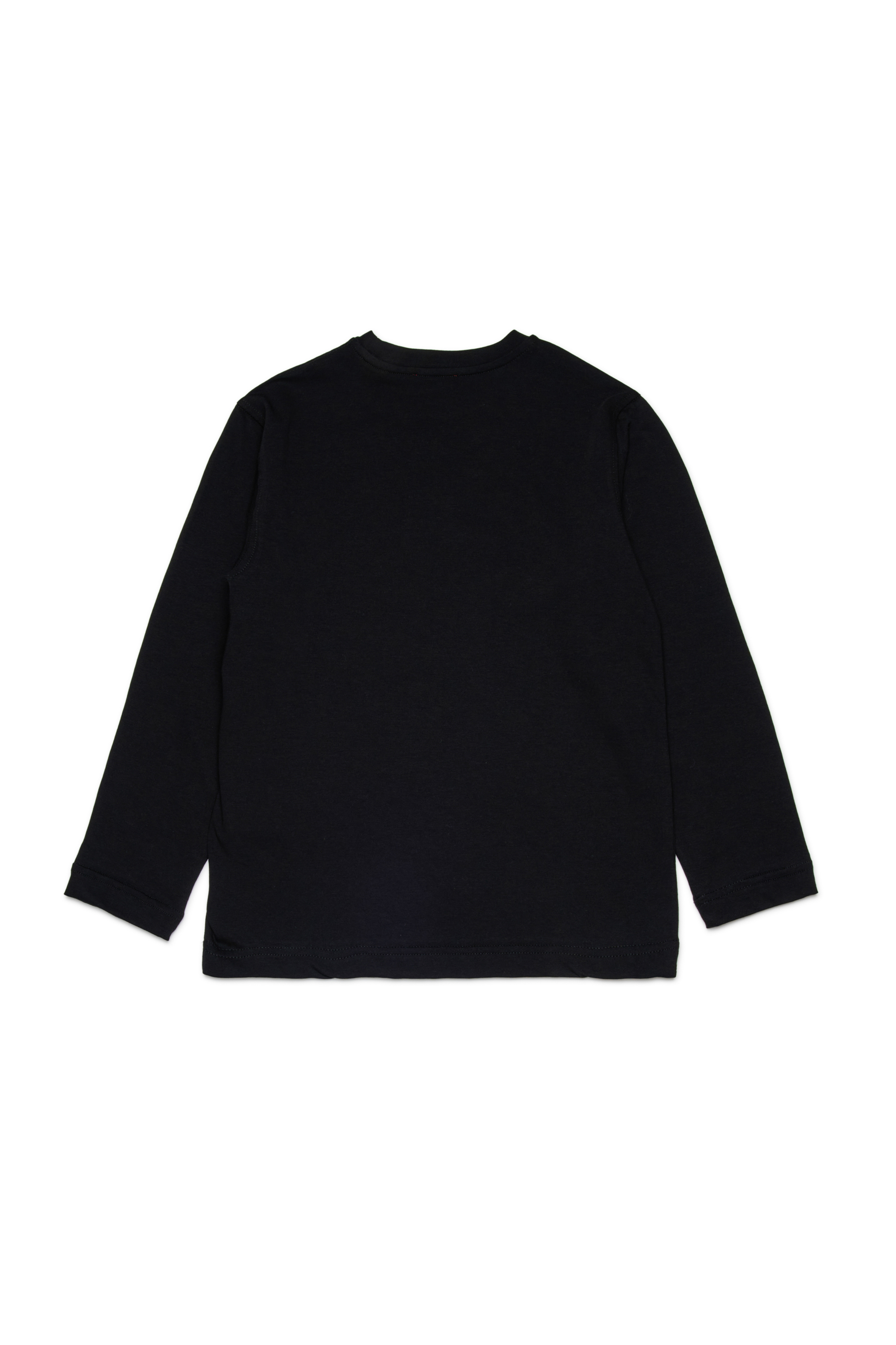 Diesel - TDROPS, T-shirt ras du cou en coton avec logo imprimé Homme in Noir - 2