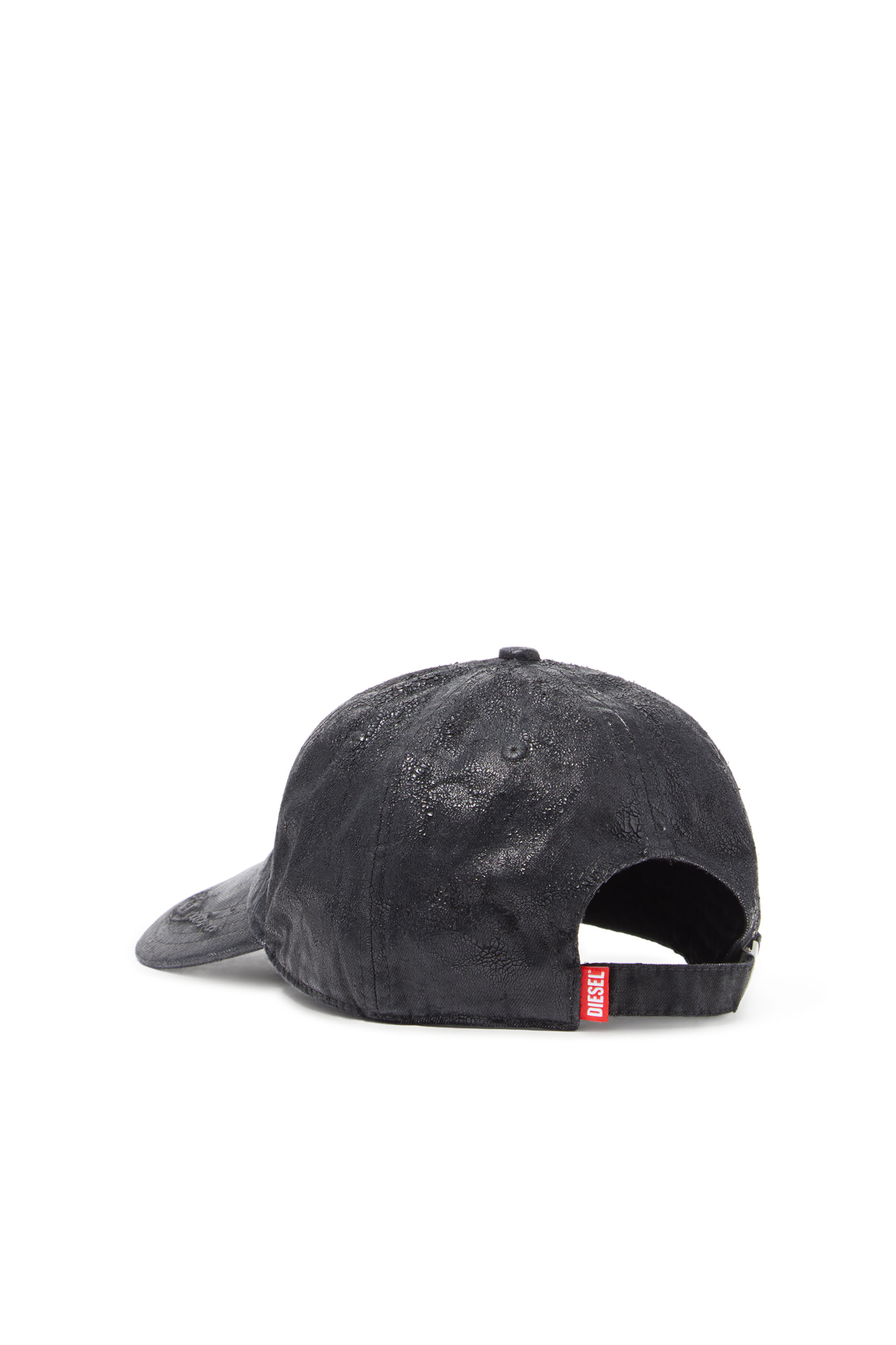 Diesel - C-CAP-CTD-DD, Unisex's Baseball cap in coated denim in Black - 2