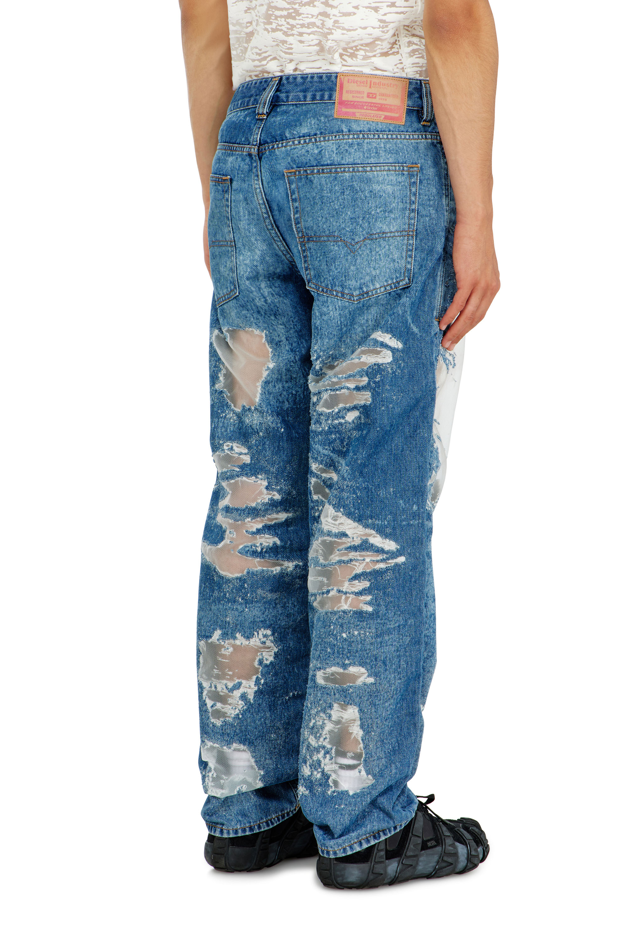 Diesel - Regular Jeans 2024 D-Macs 068ZH Homme, Bleu moyen - Image 4
