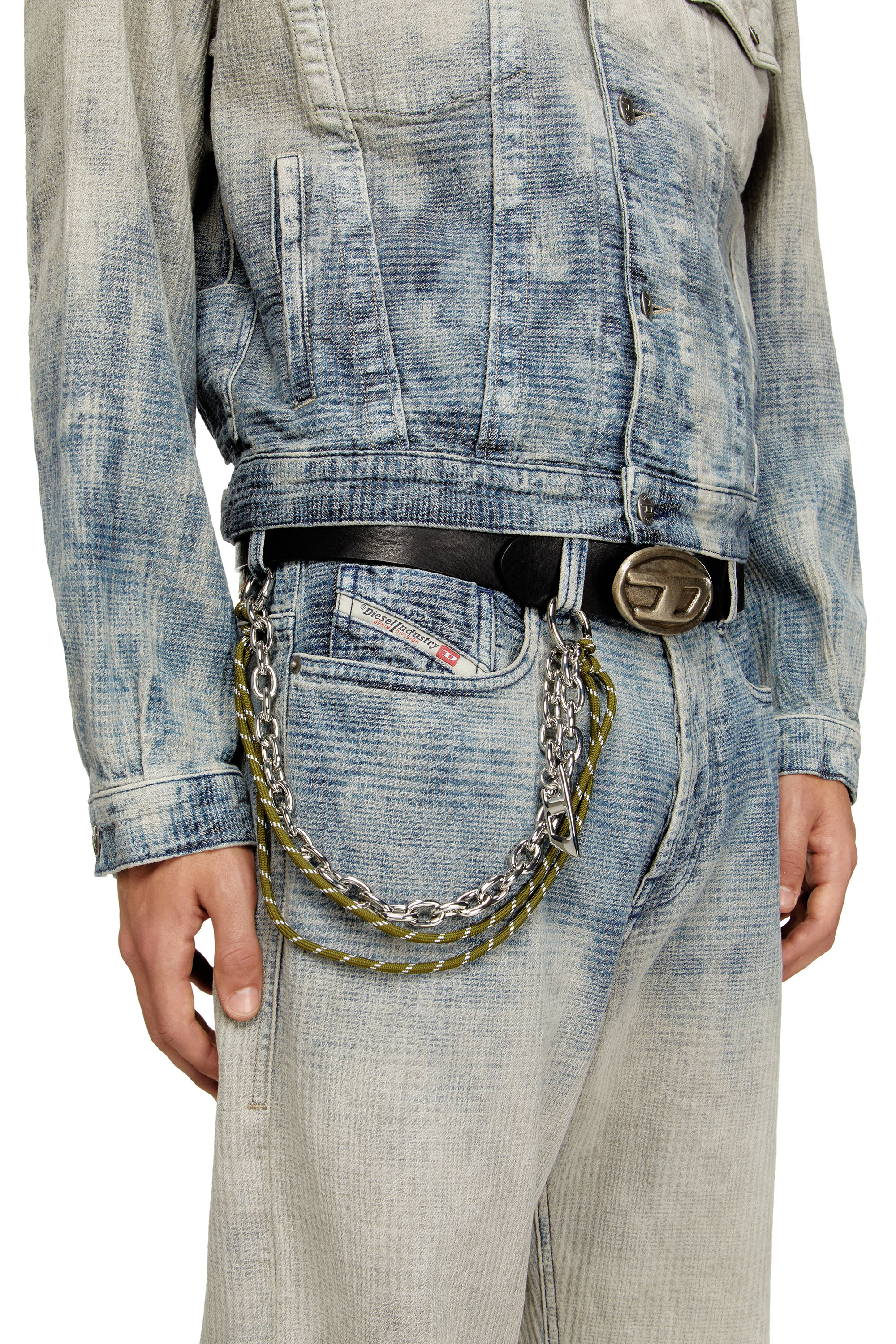 Diesel - CHAIN-D L, Charme en chaîne et corde Mixte in Gris argenté - 3