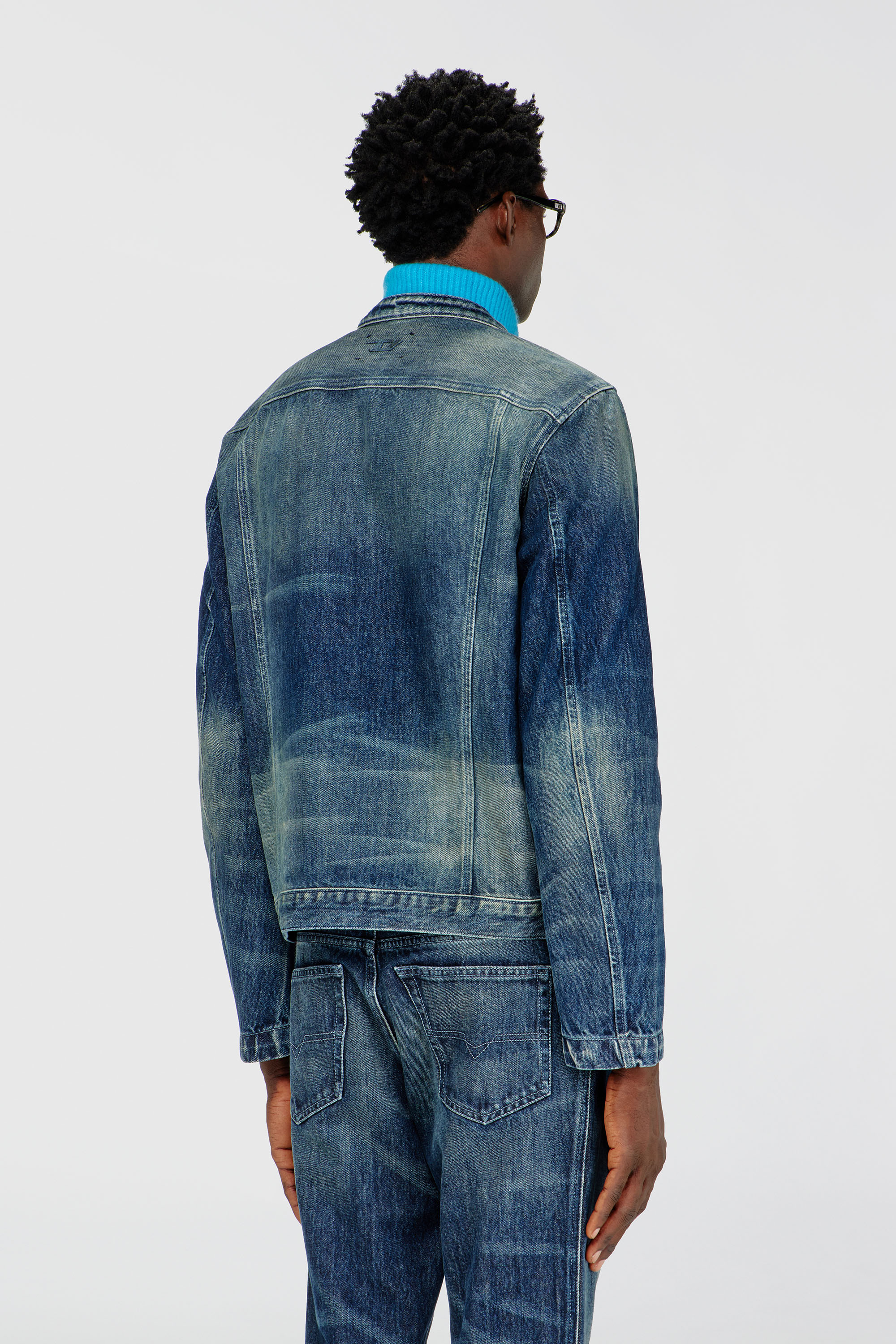 Diesel - D-GLORY-FSJ, Man's Jeans - in Dark Blue - 4