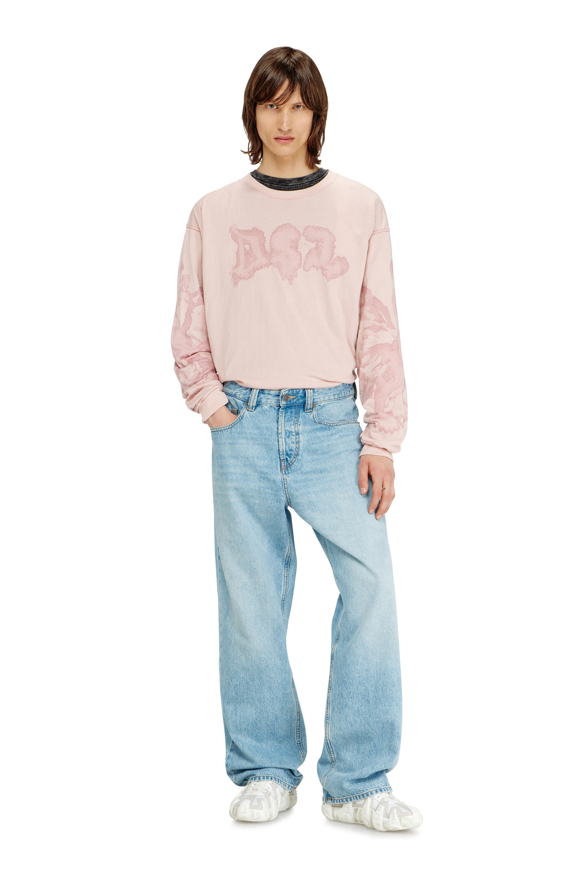 Diesel - Relaxed Jeans 2001 D-Macro 09I29 Homme, Bleu Clair - Image 2