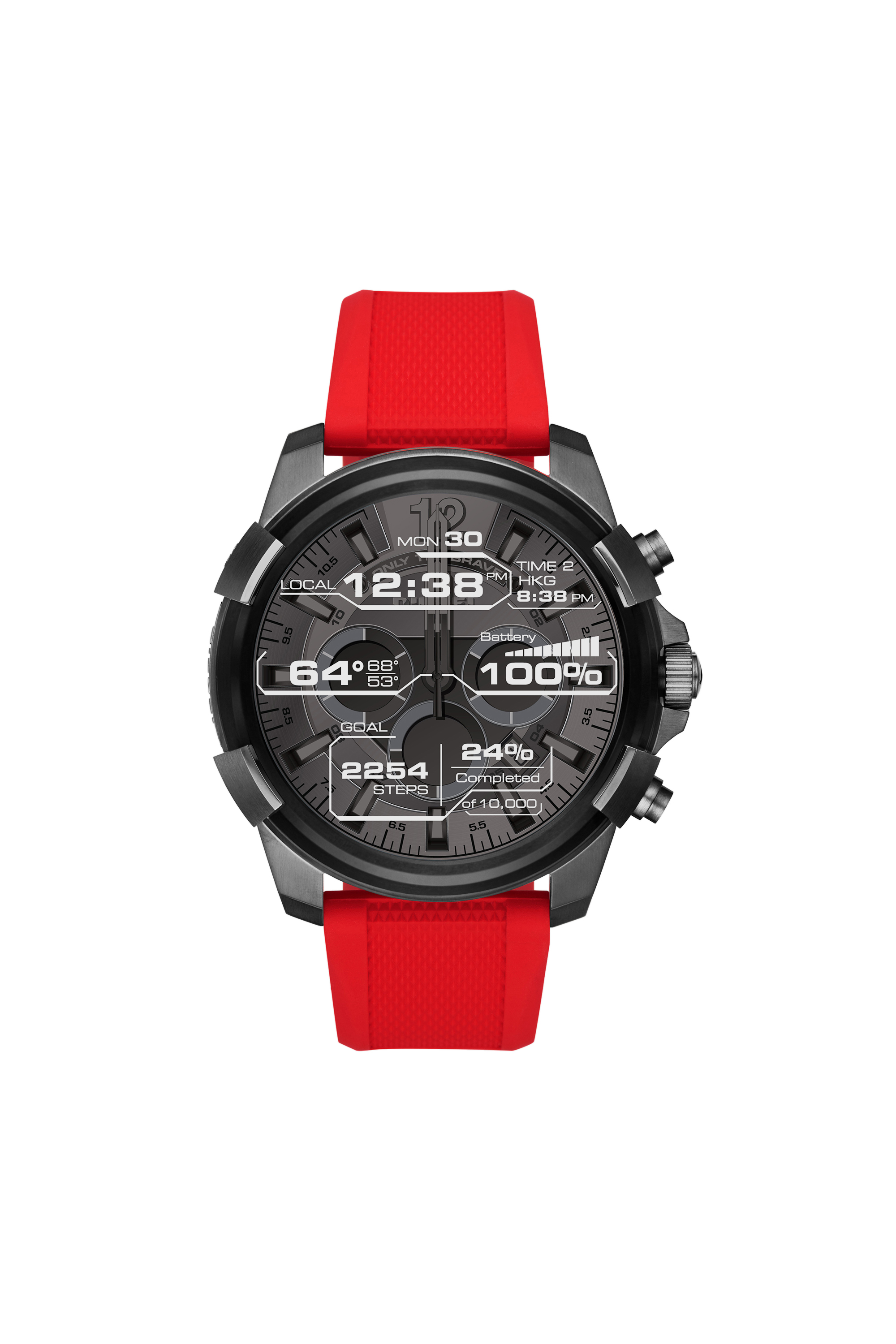 DIESEL - ディーゼル スマートウォッチ DT2006 赤 DT2006 Man: Red touchscreen smartwatch, 48 mm | Diesel