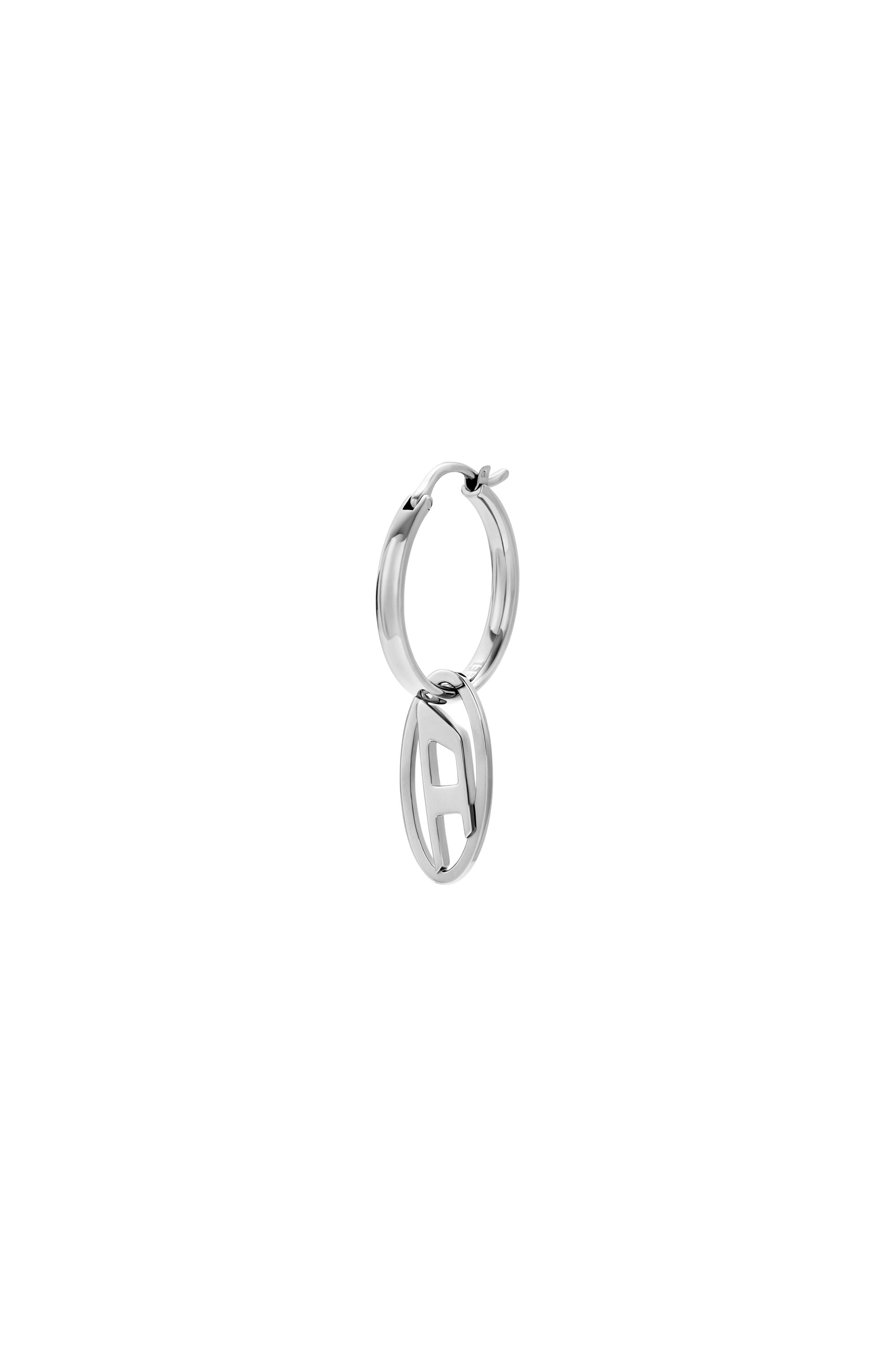 Diesel - DX1601040, Boucle d'oreilles créoles en acier inoxydable Mixte in Gris argenté - 1