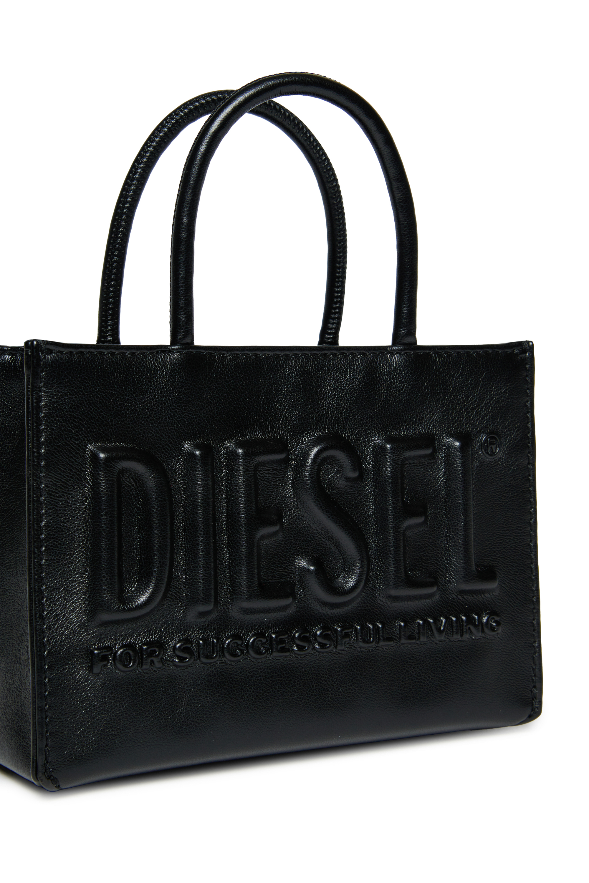 Diesel - DSL 3D MINI BAG, Dsl 3D - Sac avec poignées Femme in Noir - 4