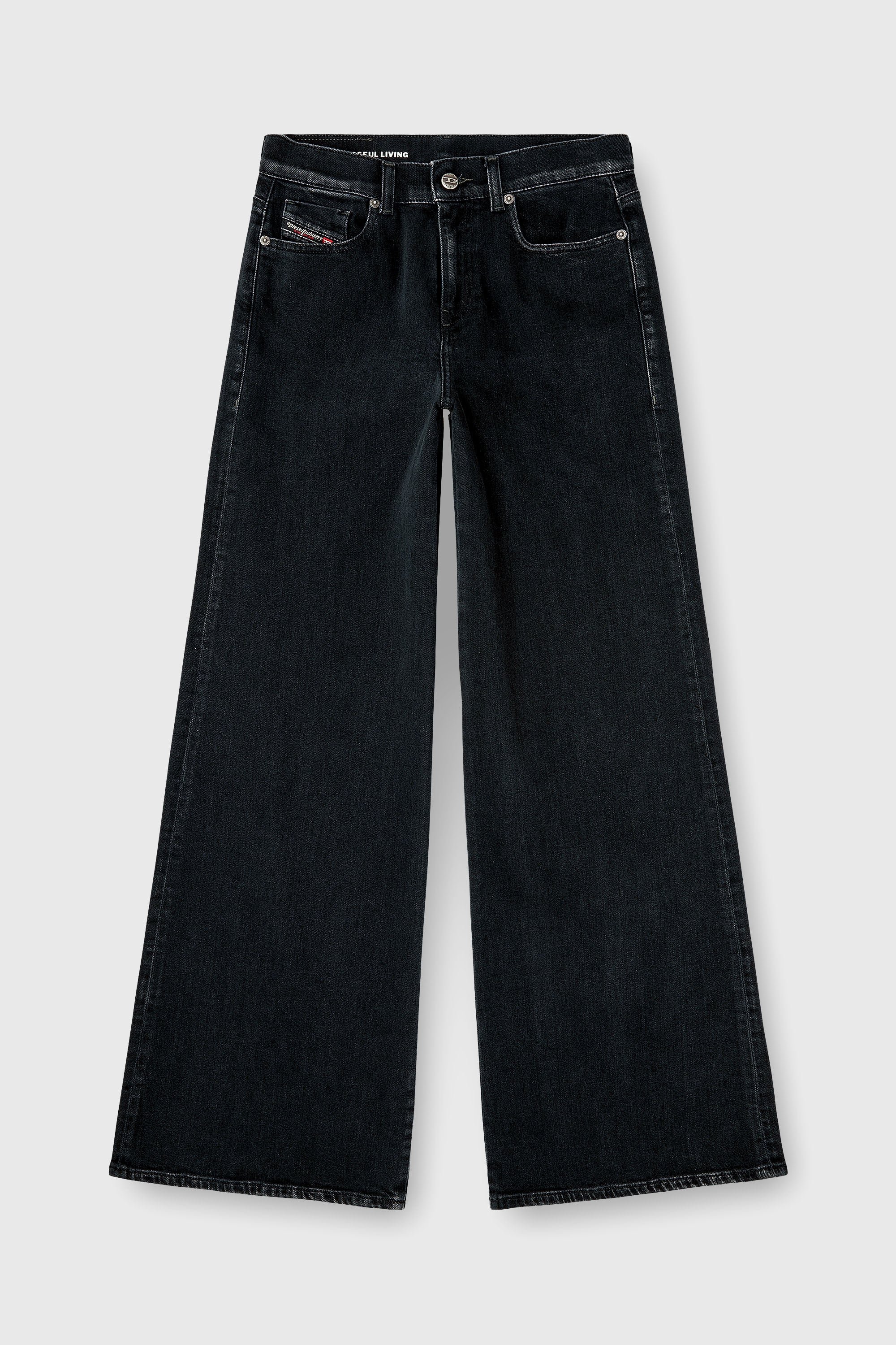 Diesel - Flare Jeans 1978 D-Akemi 09N89 Femme, Noir/Gris fonc&eacute; - Image 2