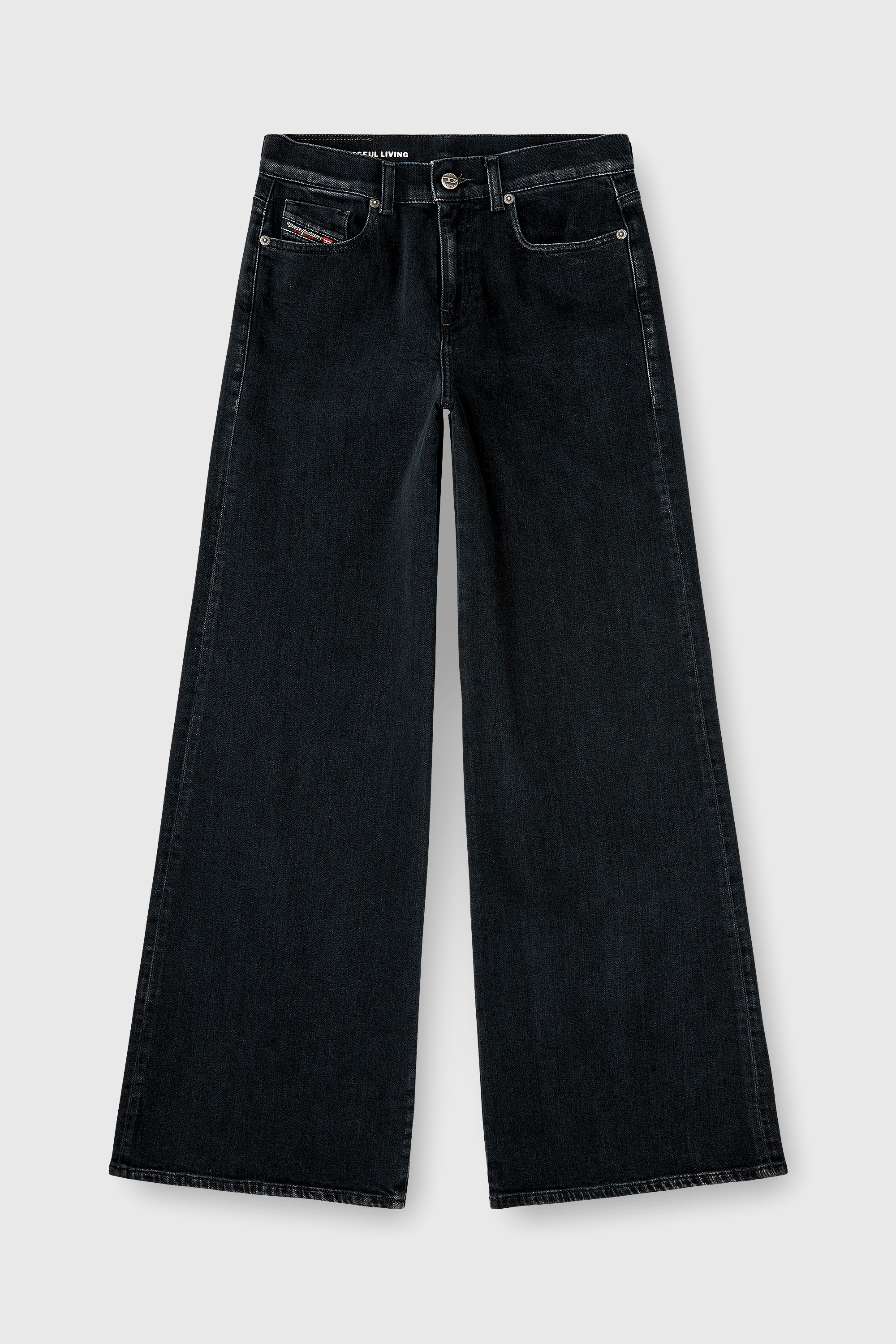 Diesel - Flare Jeans 1978 D-Akemi 09N89 Femme, Noir/Gris fonc&eacute; - Image 6