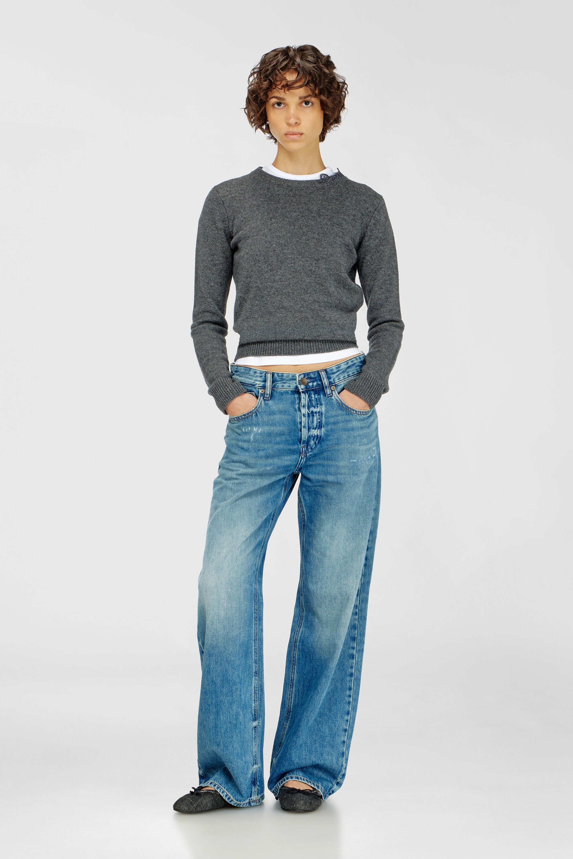 Diesel - Relaxed Jeans 1990 D-Waigee 0TJDI Femme, Bleu moyen - Image 1