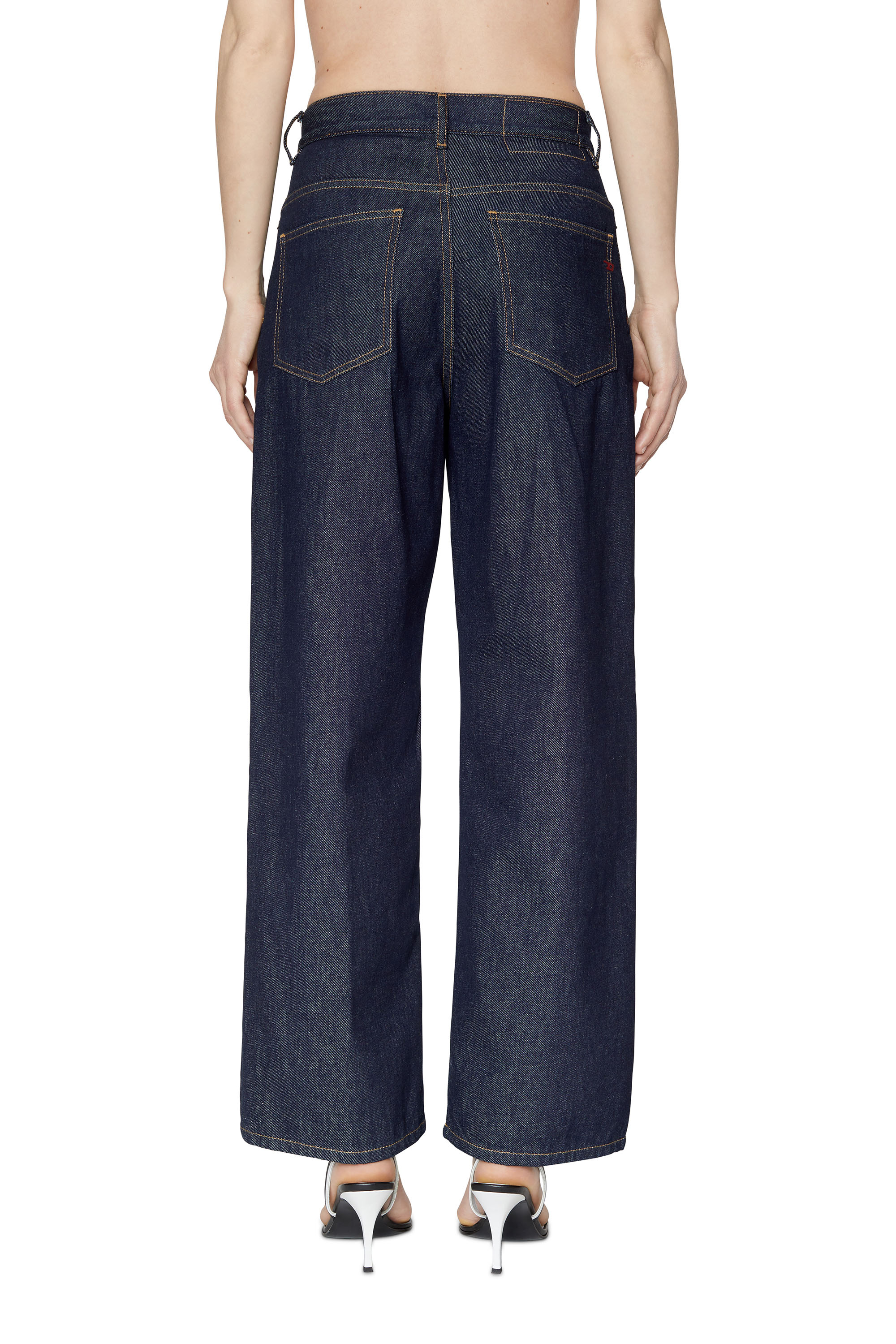 Diesel - 2000 Widee Z9C02 Bootcut and Flare Jeans, Dark Blue - Image 3