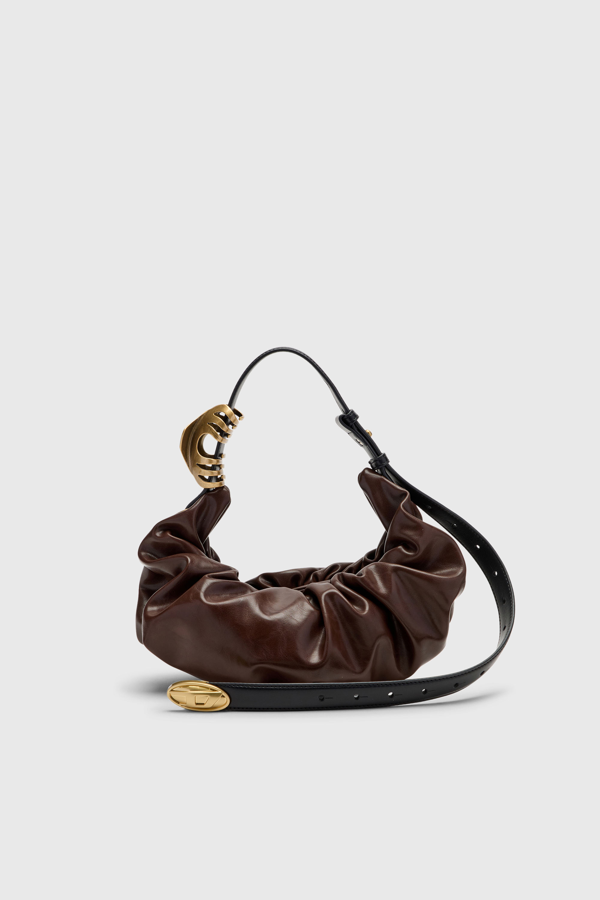 Diesel - GRAB-D HOBO S, Grab-D-Sac hobo froiss&eacute; Femme in Marron - 2