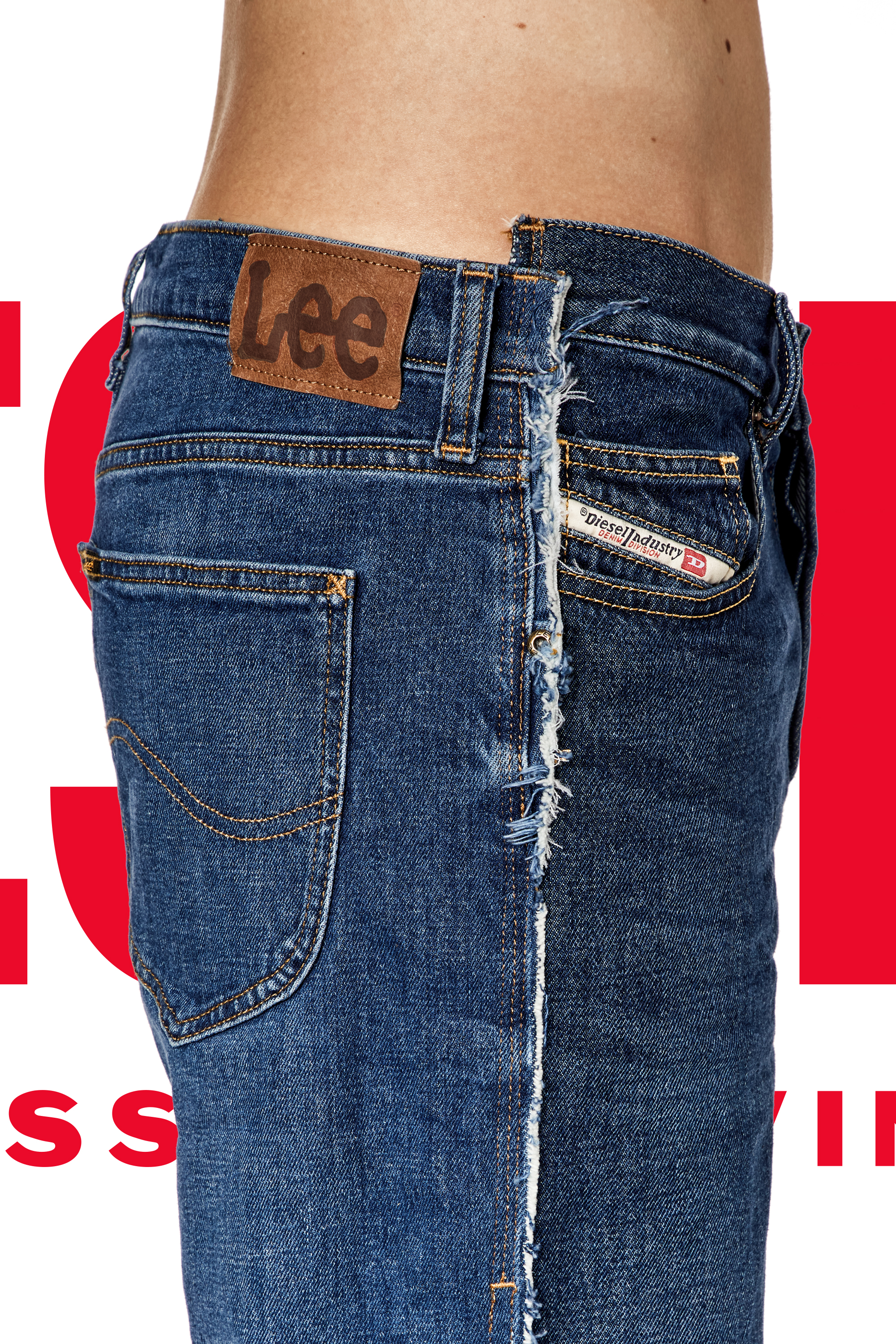 Diesel - Regular Jeans Dieseloves 03 09K47 Mixte, Bleu moyen - Image 2
