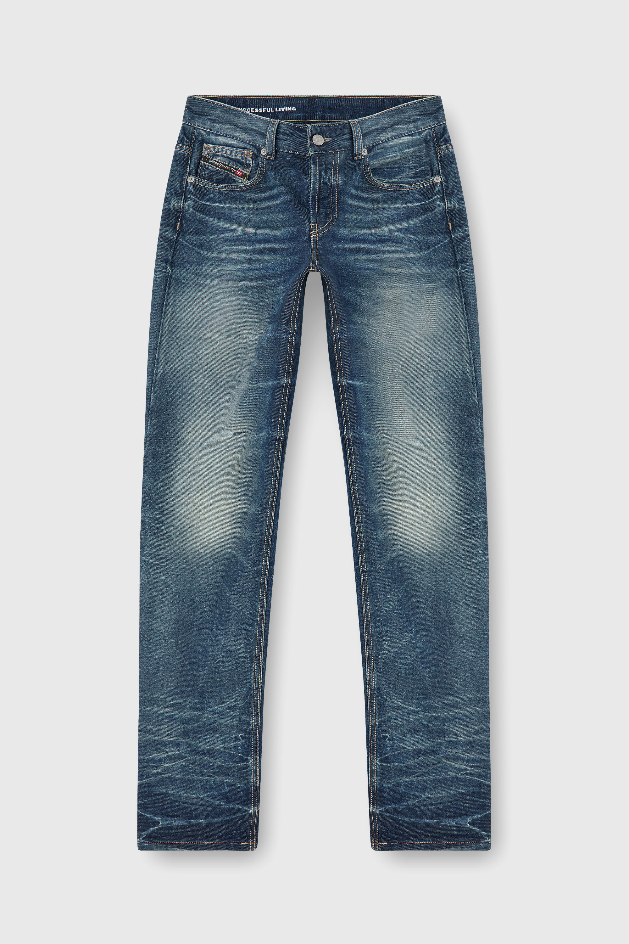 Diesel - Regular Jeans D-Heel 0DBFC Femme, Bleu moyen - Image 7