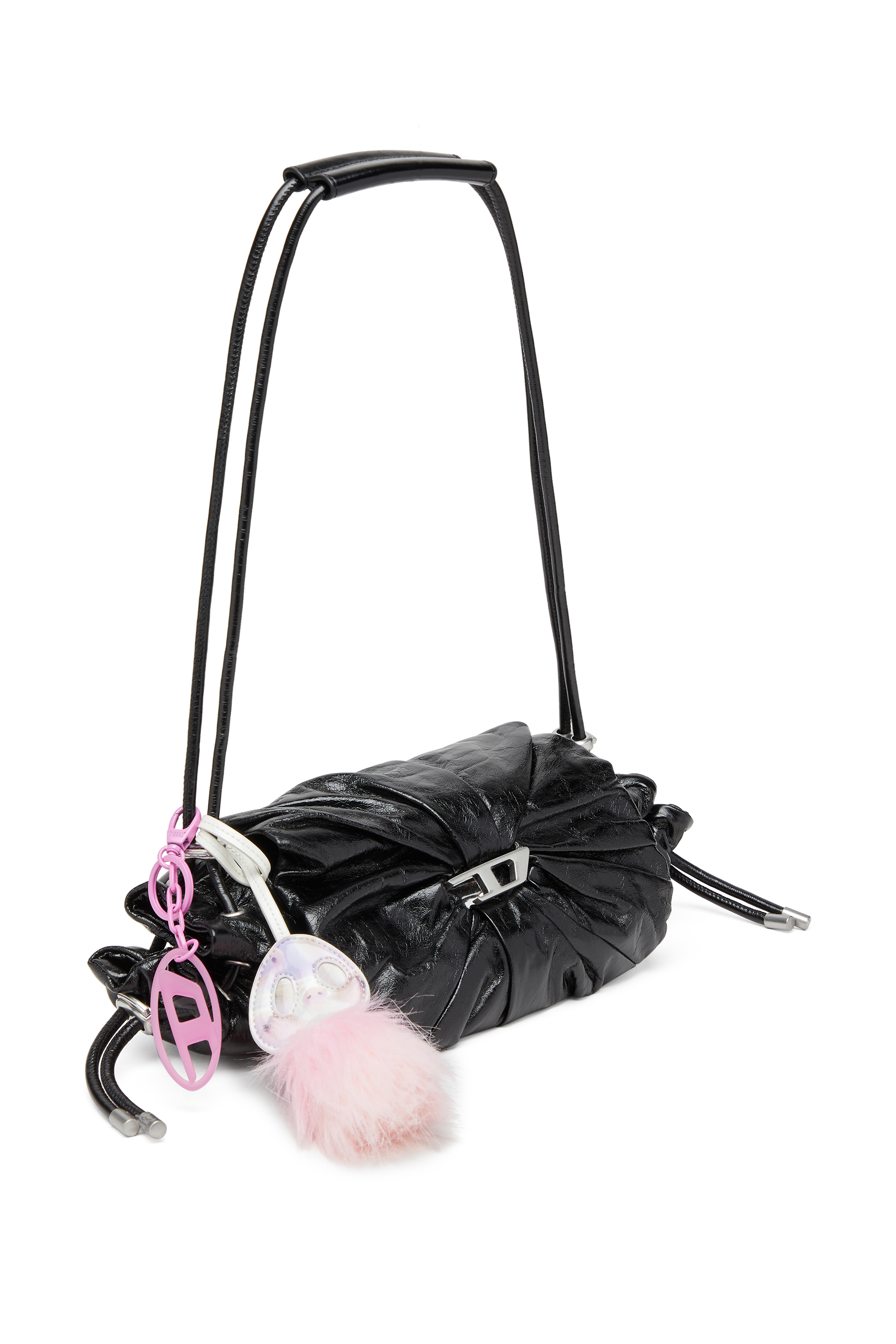 Diesel - OVAL D CHARM, Porte-cl&eacute;s/sautoir D ovale en m&eacute;tal et r&eacute;sine Mixte in Rose - 2