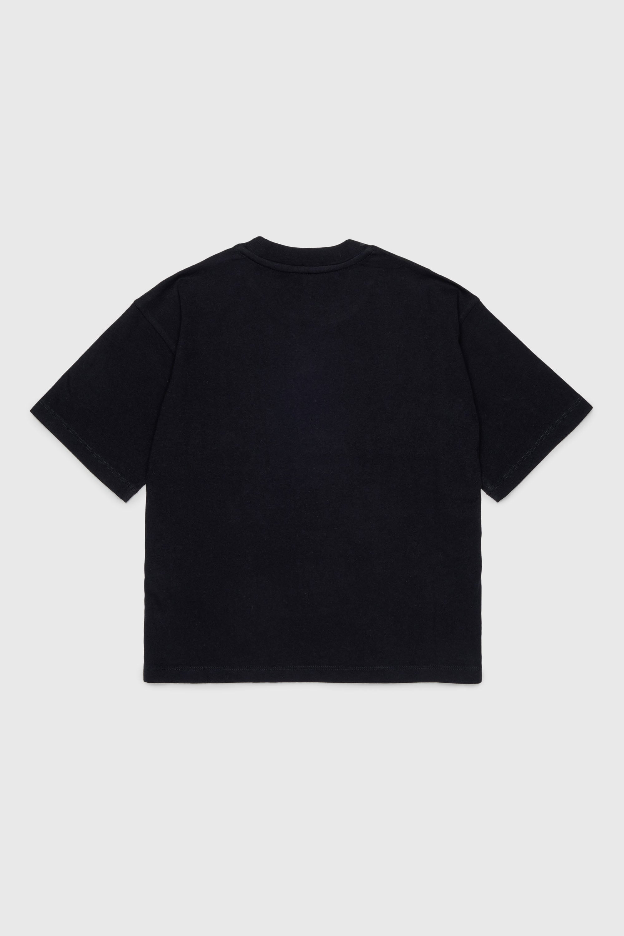 Diesel - TANORMYS2, T-shirt en coton avec broderie ton sur ton Oval D Femme in Noir - 2