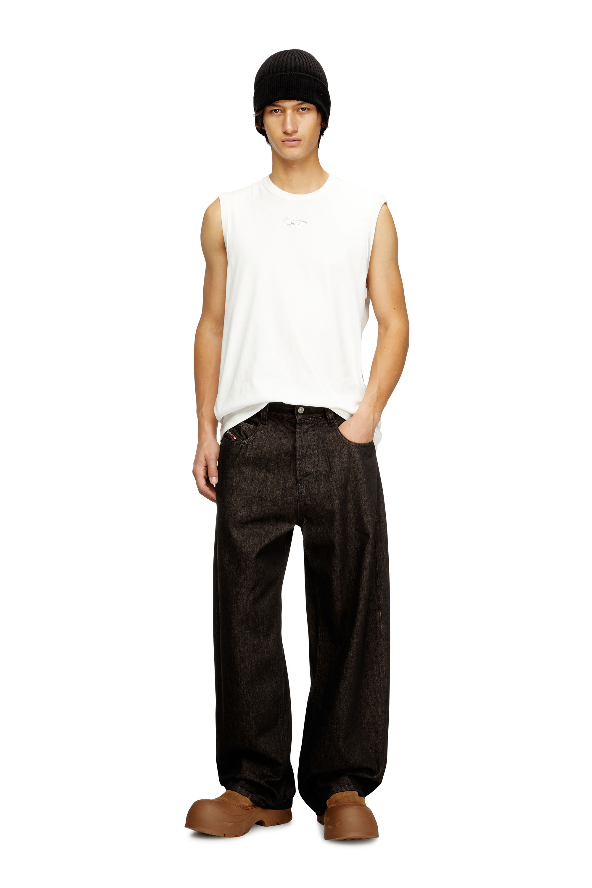 Diesel - Unisex's Relaxed Jeans 1997 D-Enim 09N25, Black/Dark grey - 2