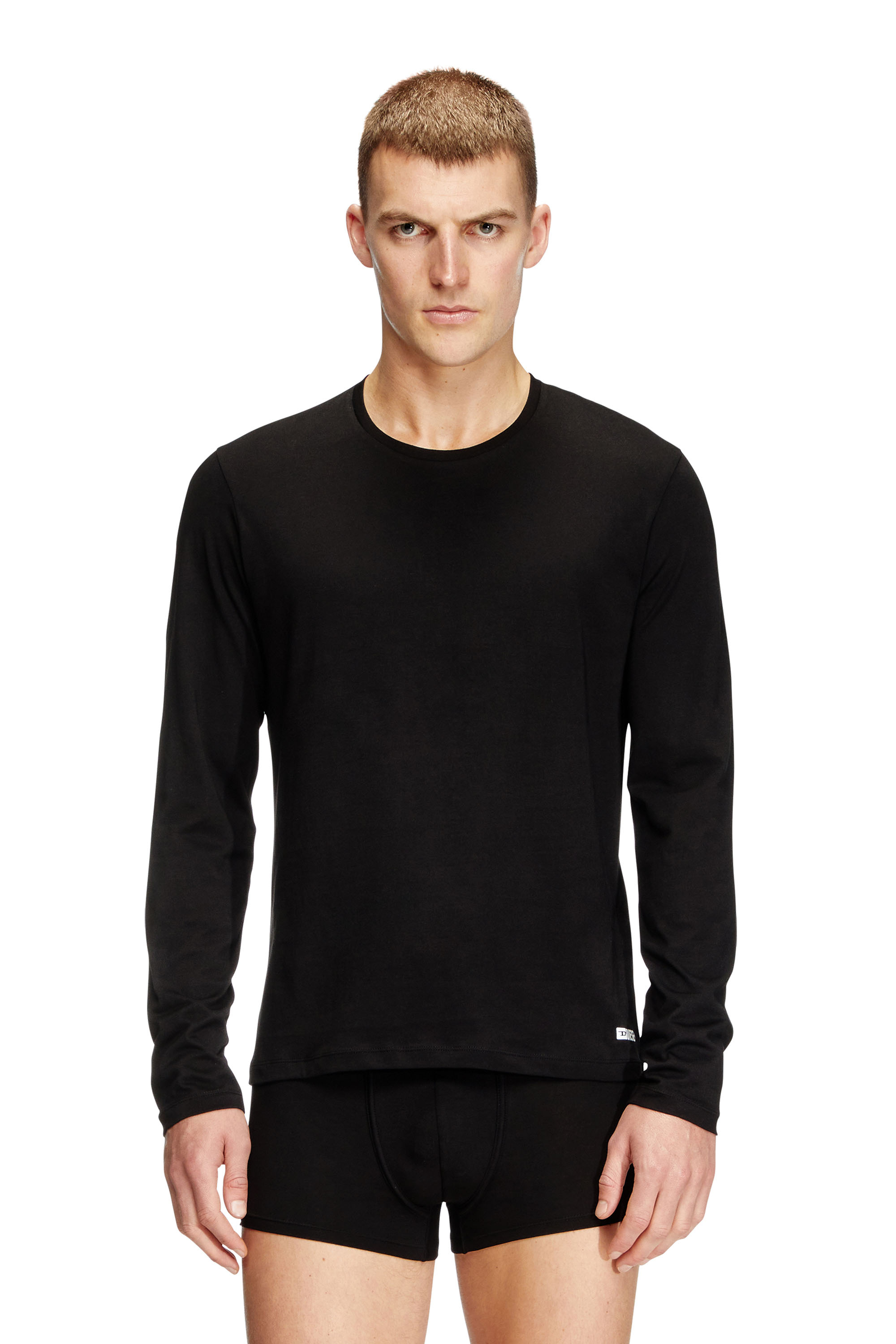 Diesel - KIRK-D-BOX, T-shirt en coton à manches longues Homme in Noir - 1