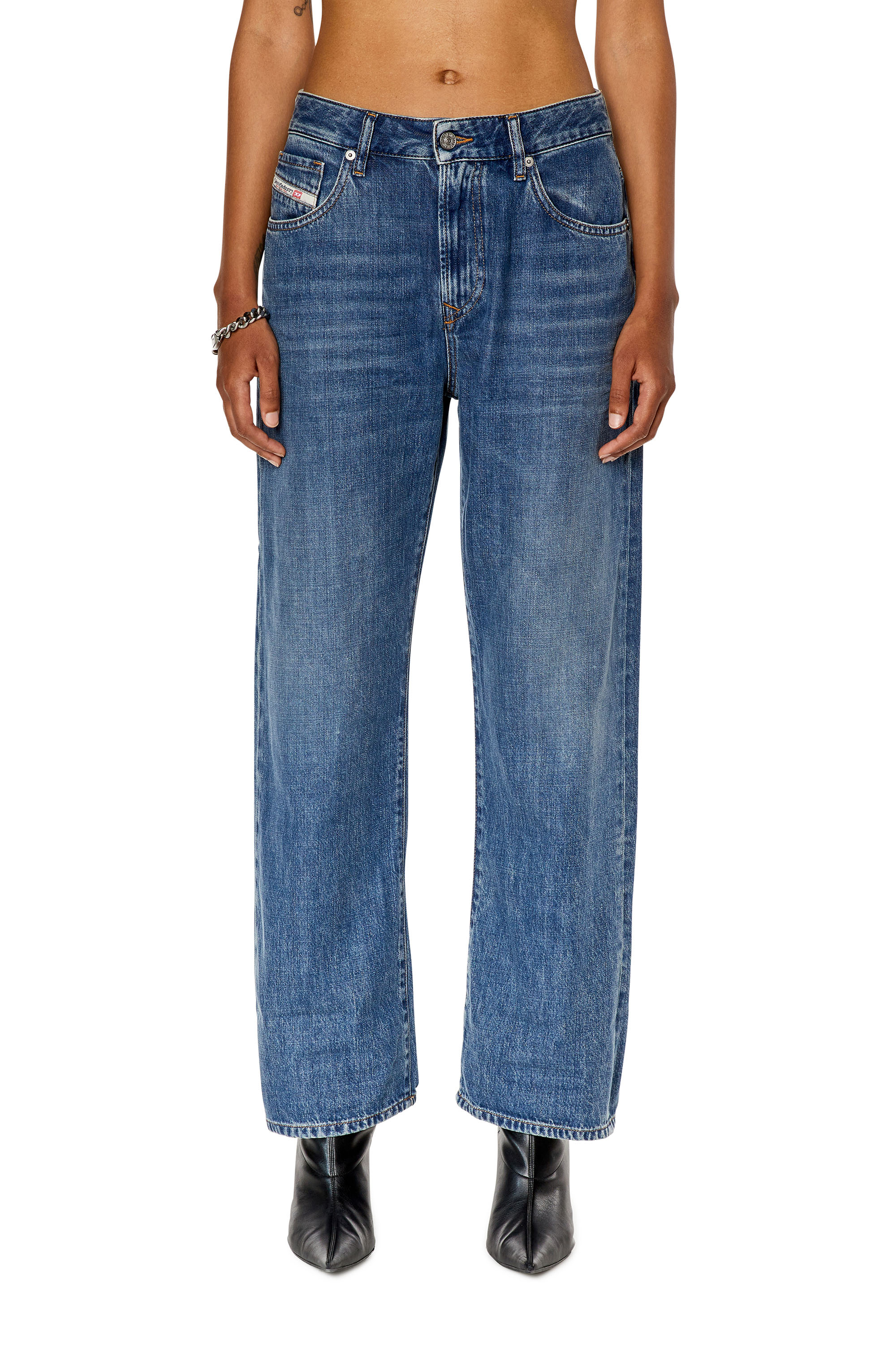 Diesel - 1999 D-Reggy 068FG Straight Jeans, Medium blue - Image 1