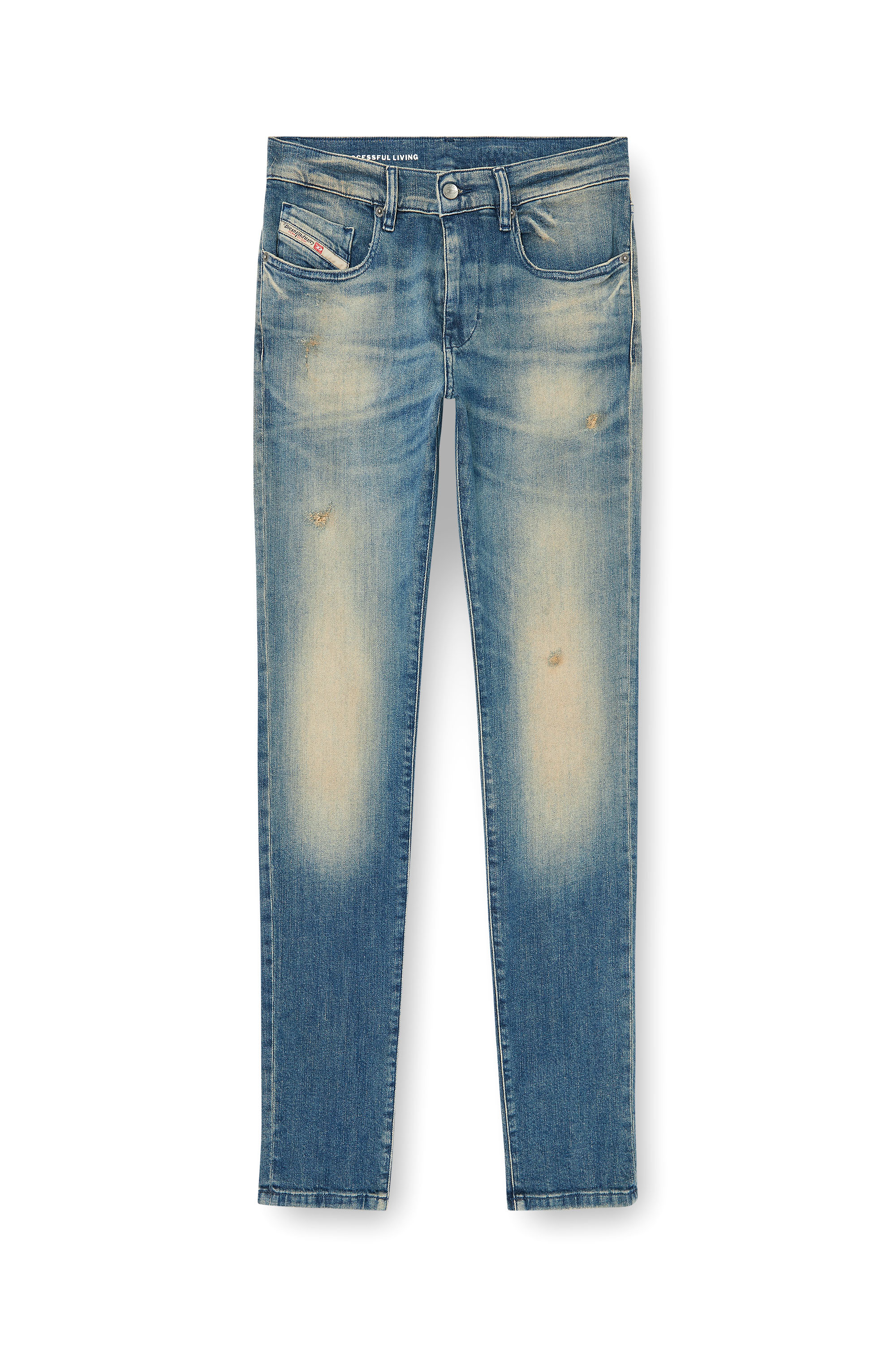 Diesel - Slim Jeans 2019 D-Strukt 0KBBW Homme, Bleu moyen - Image 3