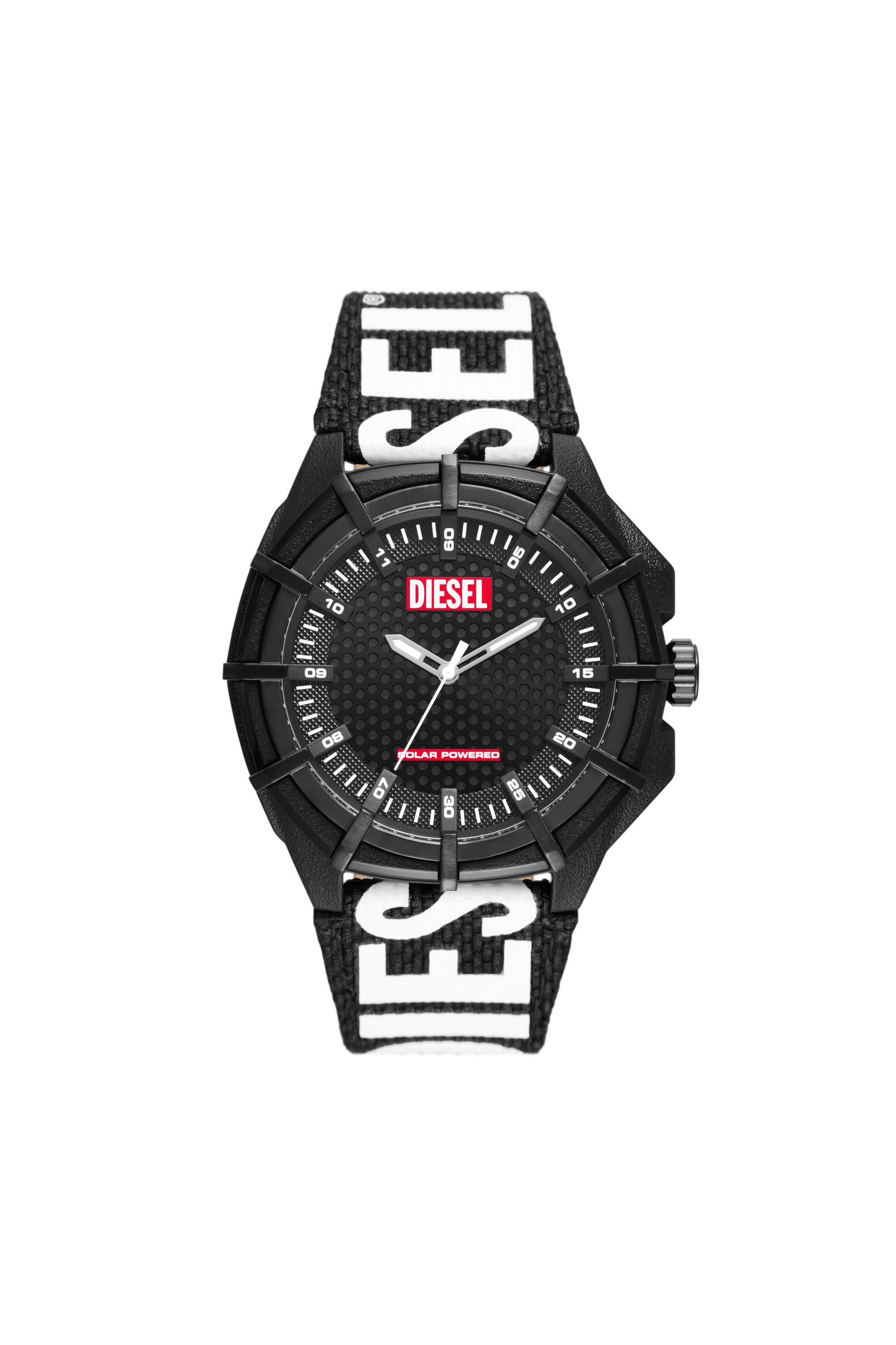 Diesel - DZ4654, Man Framed solar-powered black rpet watch in Multicolor - Image 1