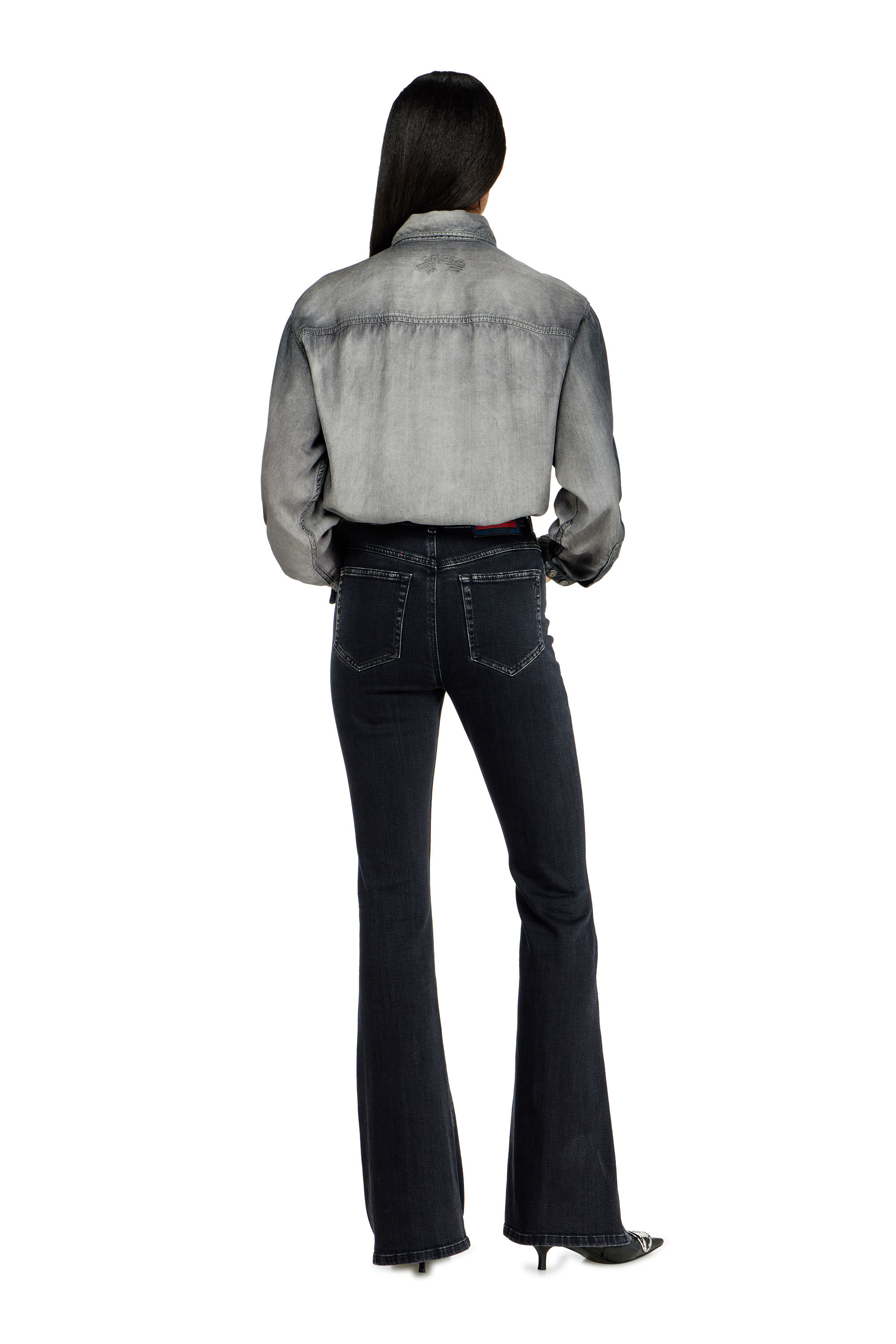 Diesel - Bootcut Jeans 1973 D-Partt 09P75 Femme, Noir/Gris fonc&eacute; - Image 3