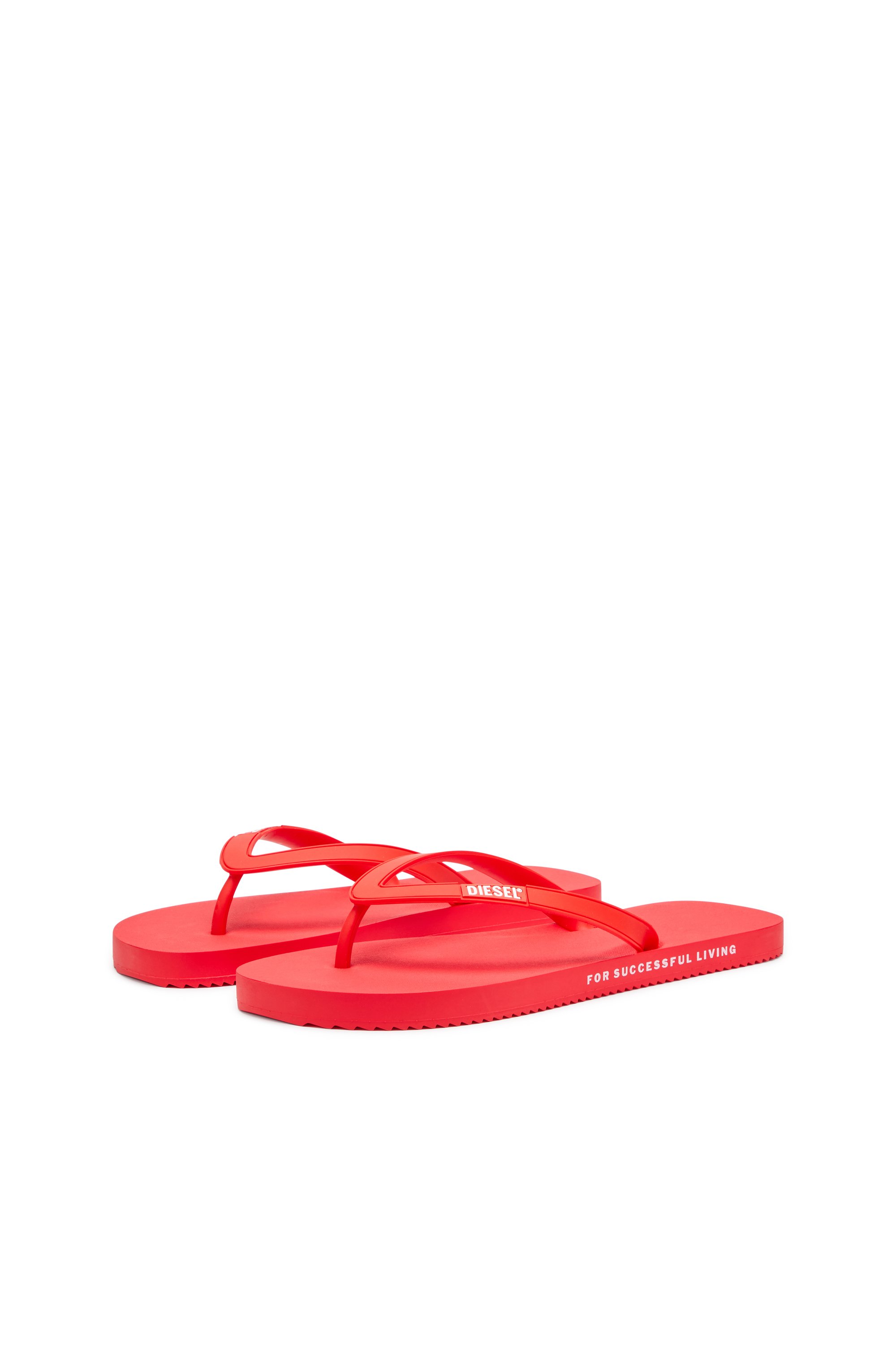 Diesel - SA-RIO W, Tongs en caoutchouc Femme in Rouge - 8