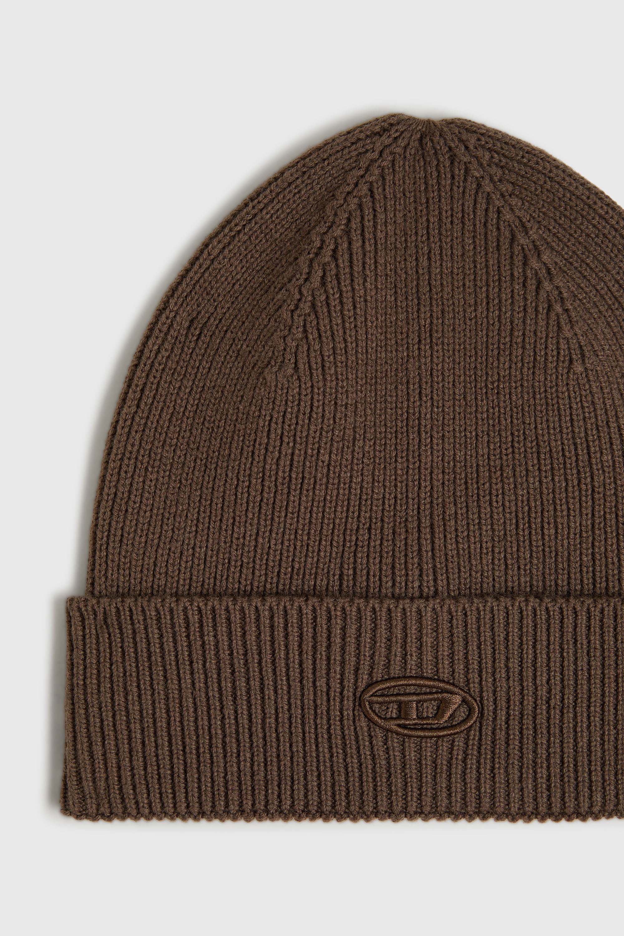 Diesel - K-CODER-FULLY B, Bonnet c&ocirc;tel&eacute; avec broderie D Mixte in Marron - 3