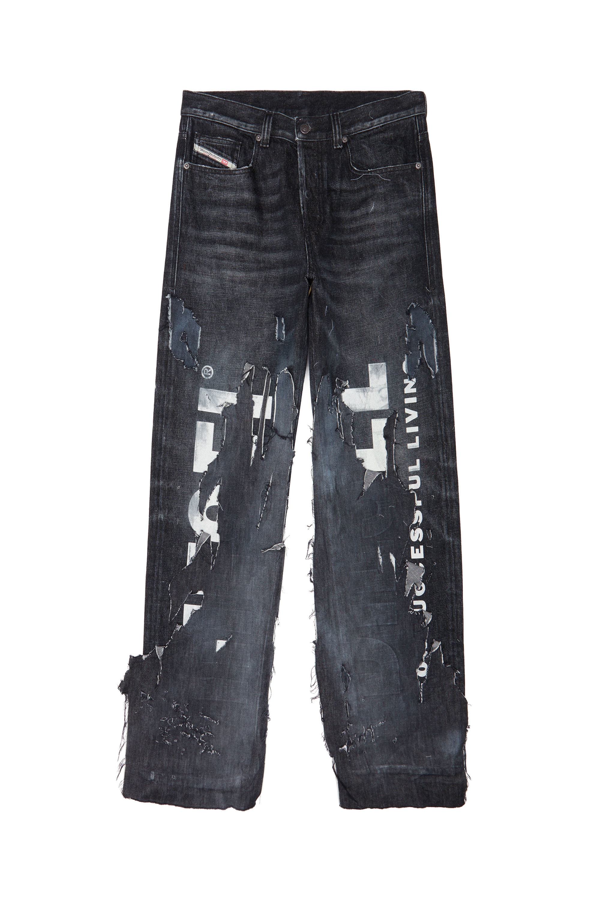 Diesel - Straight Jeans 2010 D-Macs 007Q7, Black/Dark grey - Image 5