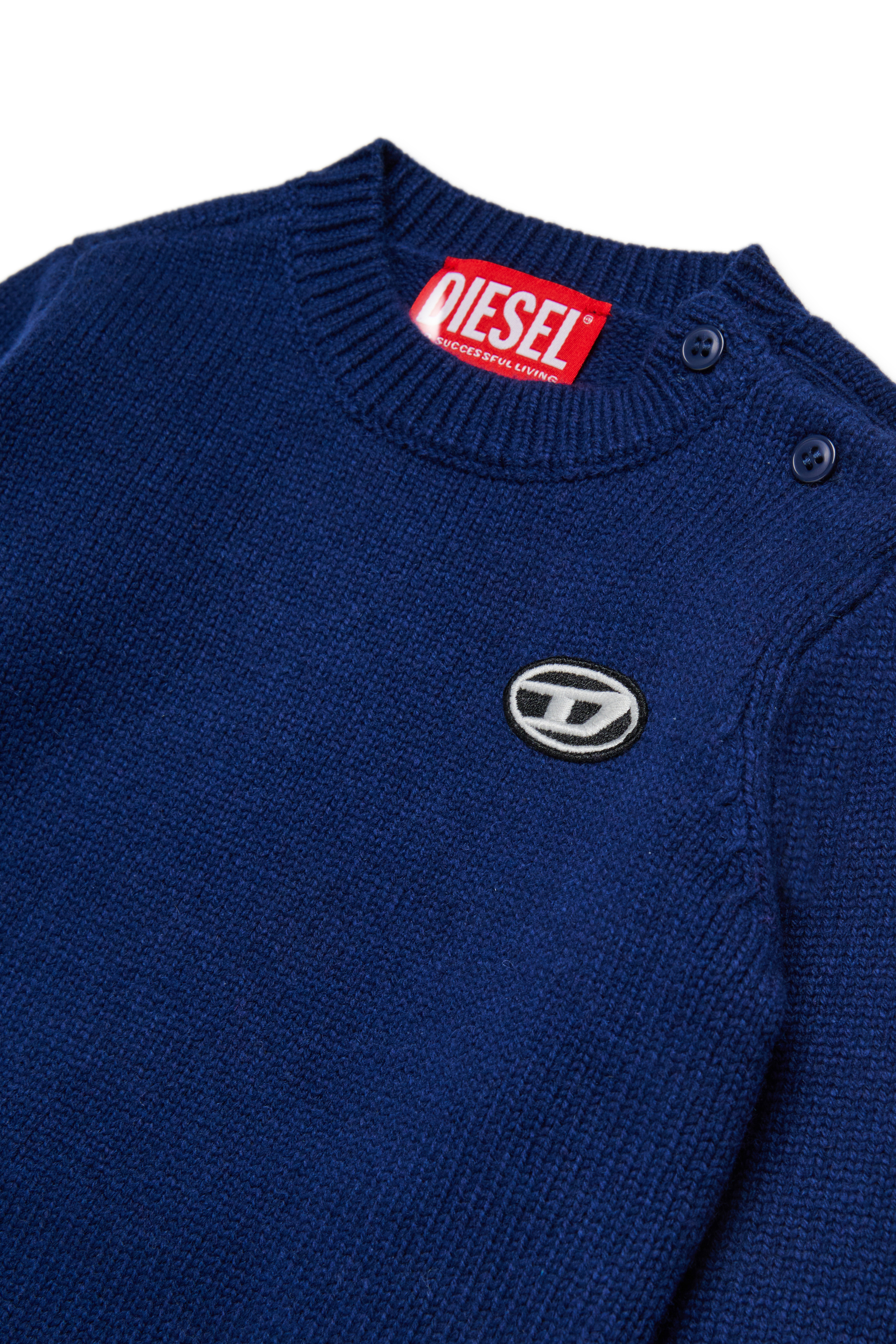 Diesel - KOLLYB, Pull en laine mélangée Mixte in Bleu - 3