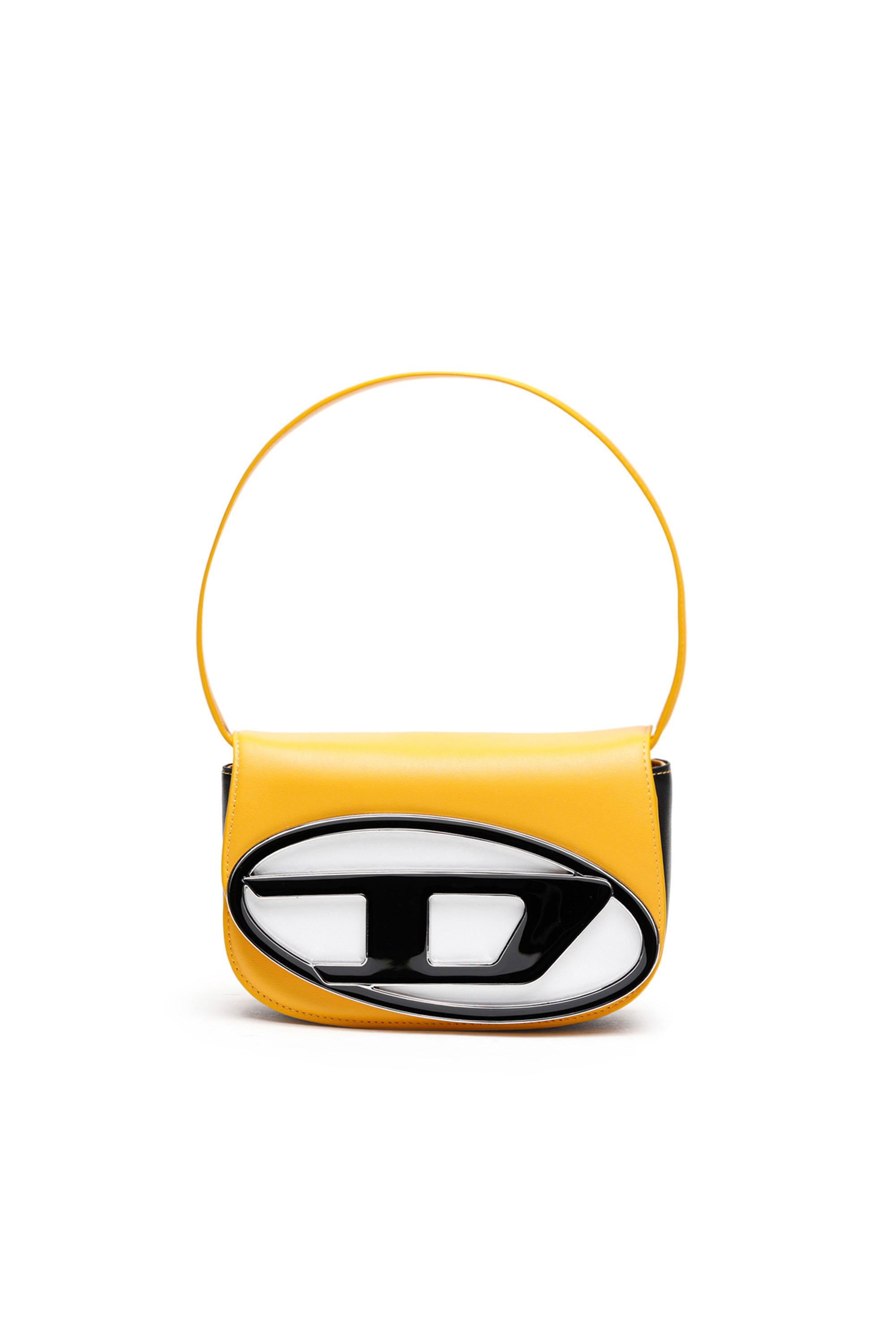 Diesel - 1DR, 1DR - Sac iconique &agrave; bandouli&egrave;re en cuir nappa Femme in Jaune - 1