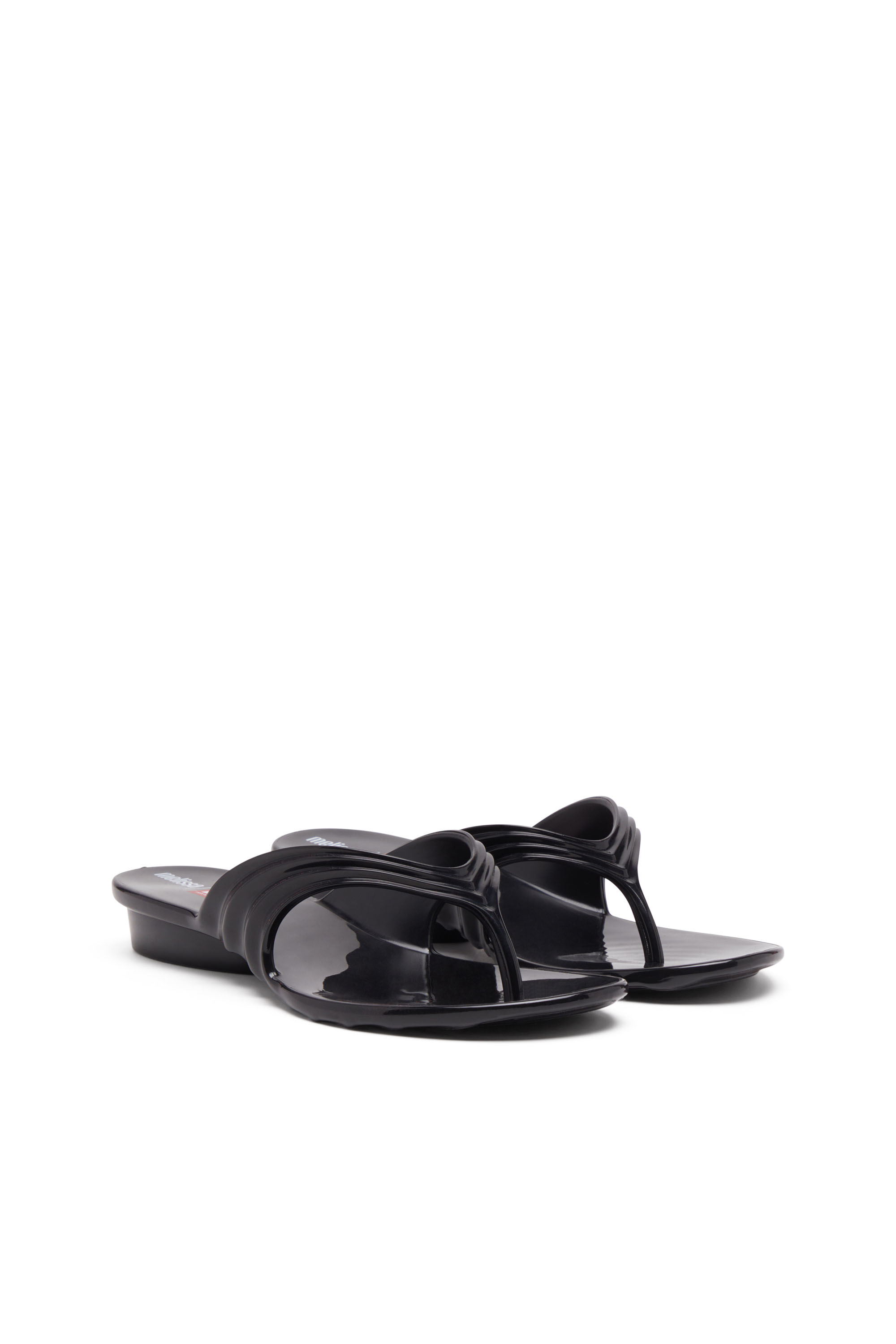 Diesel - MELISSA QUANTUM THONG, Tong sculpturale en Melflex&reg; Femme in Noir - 2