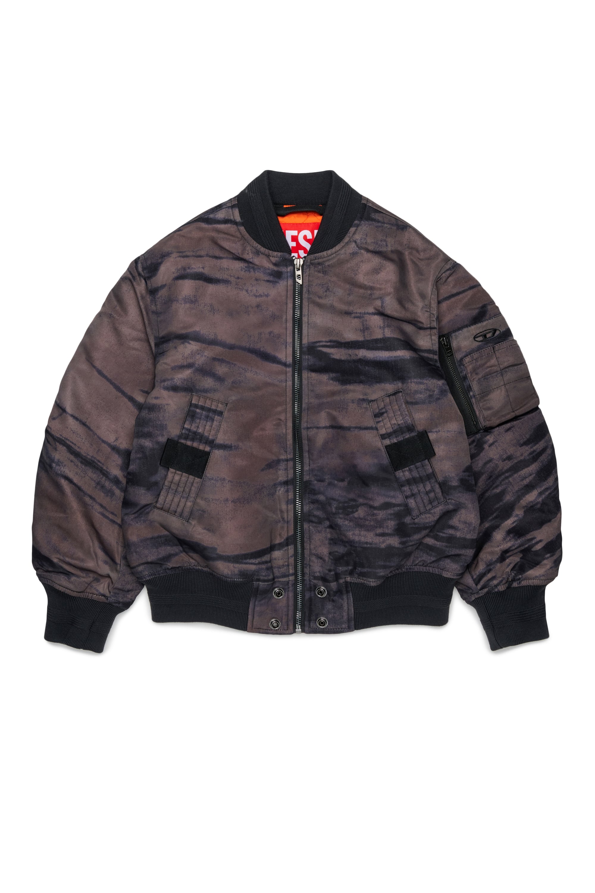 Diesel - JAKEPSDLBZ, Blouson bomber en nylon avec doublure matelass&eacute;e Homme in Vert - 1