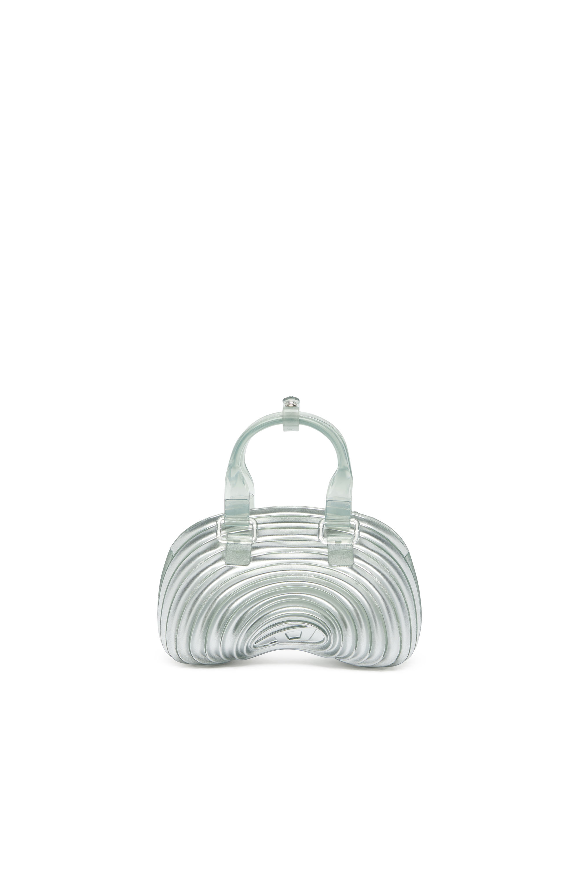 Diesel - MELISSA QUANTUM DOME, Woman's Quantum Dome - Handbag in Melflex&reg; in Silver - 3
