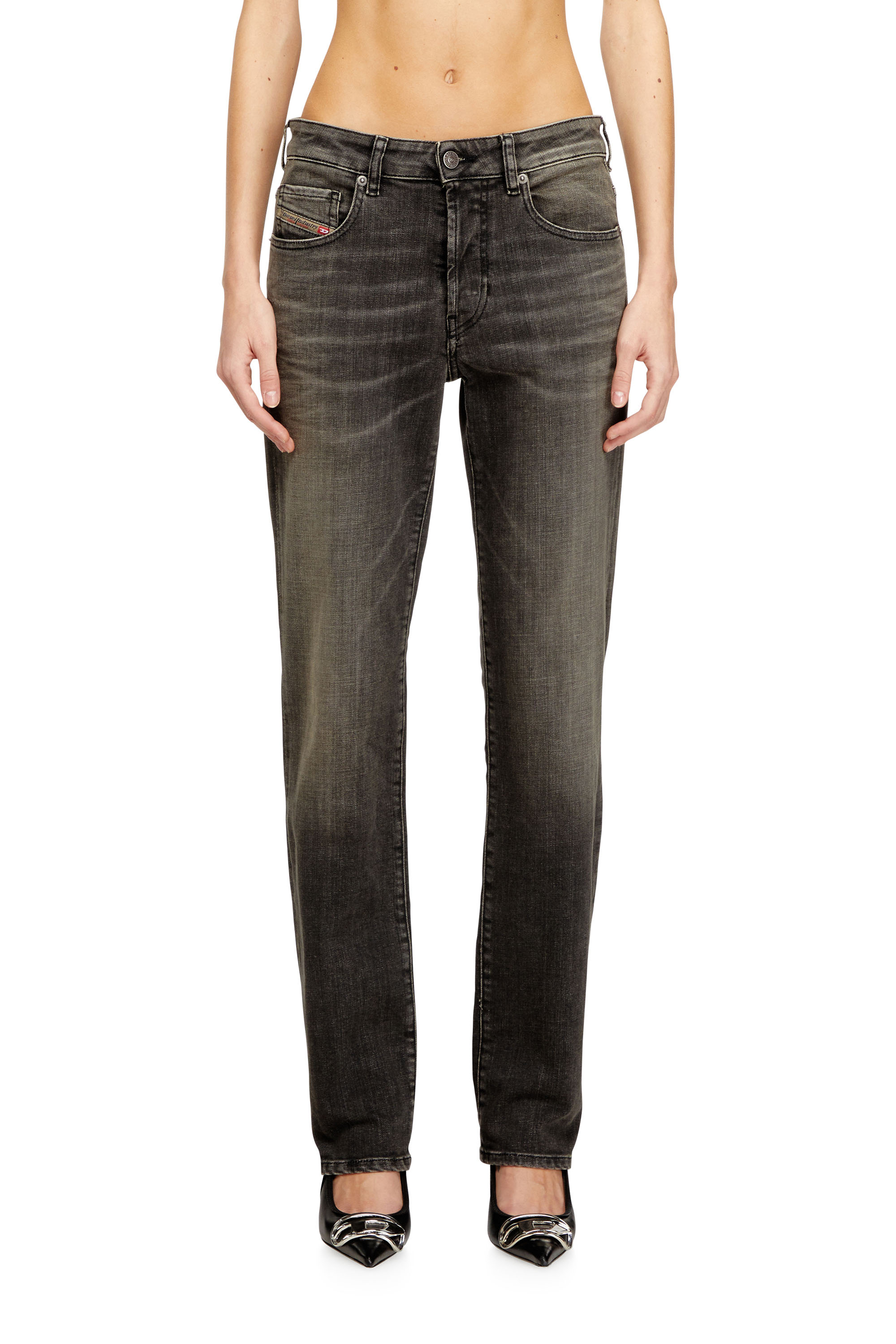 Diesel - Regular Jeans 1989 D-Mine 09N58 Femme, Gris - Image 1