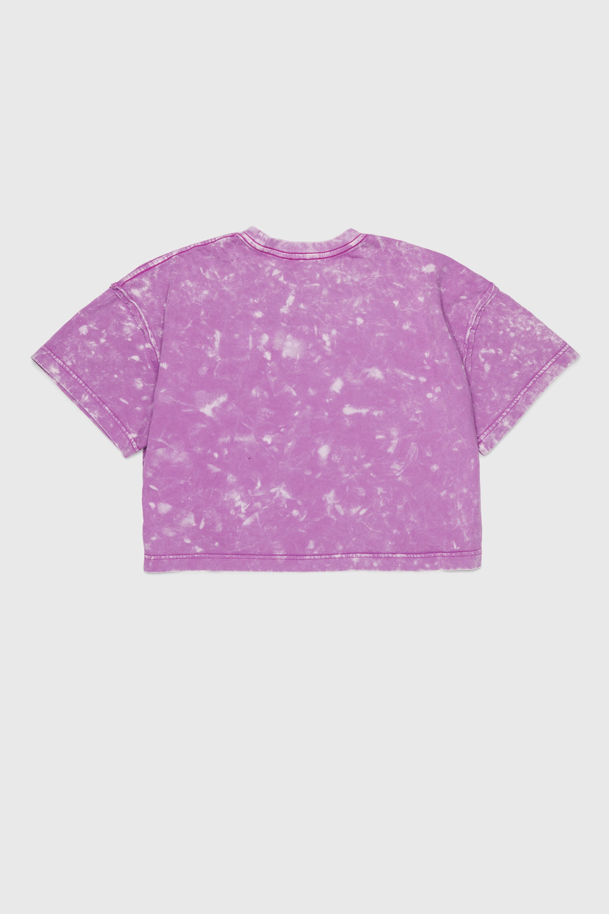 Diesel - TLOXY, T-shirt cropped avec effet tie-dye Femme in Violet - 2
