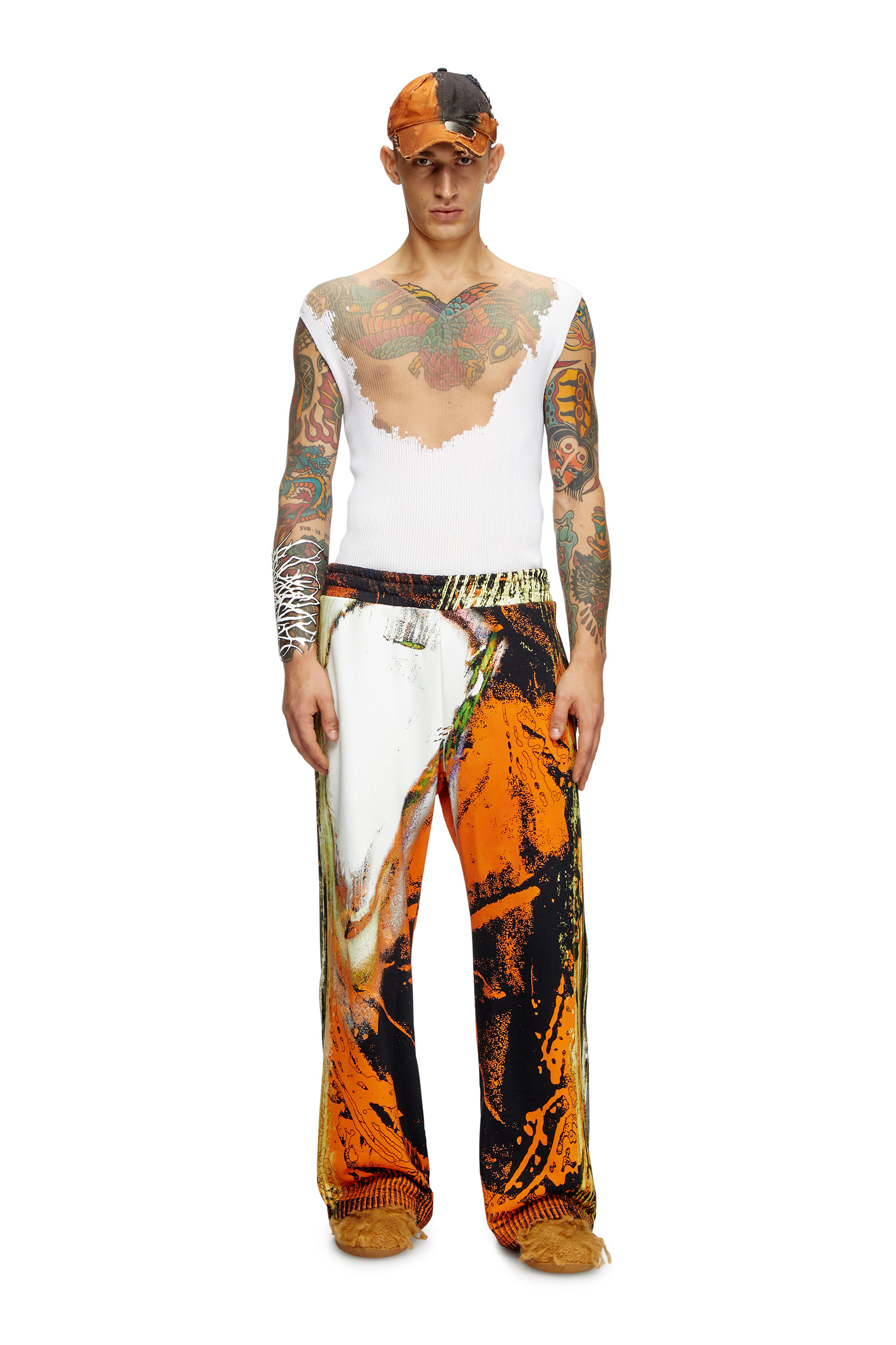 Diesel - P-MARTE, Pantalon de survêtement avec imprimé Pop Homme in Polychrome - 1