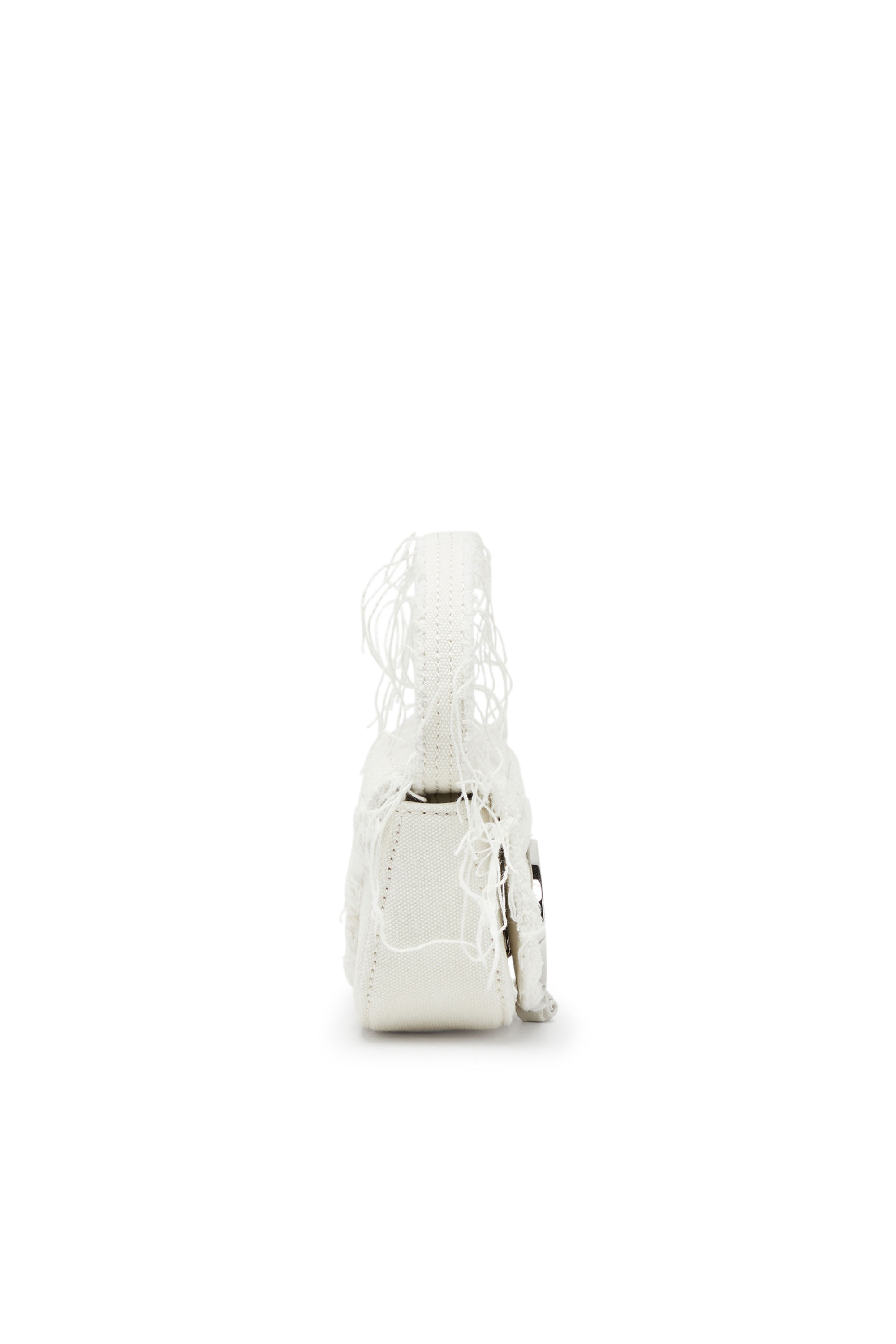 Diesel - 1DR XS, 1DR XS-Mini sac embl&eacute;matique en toile et cuir Femme in Blanc - 5
