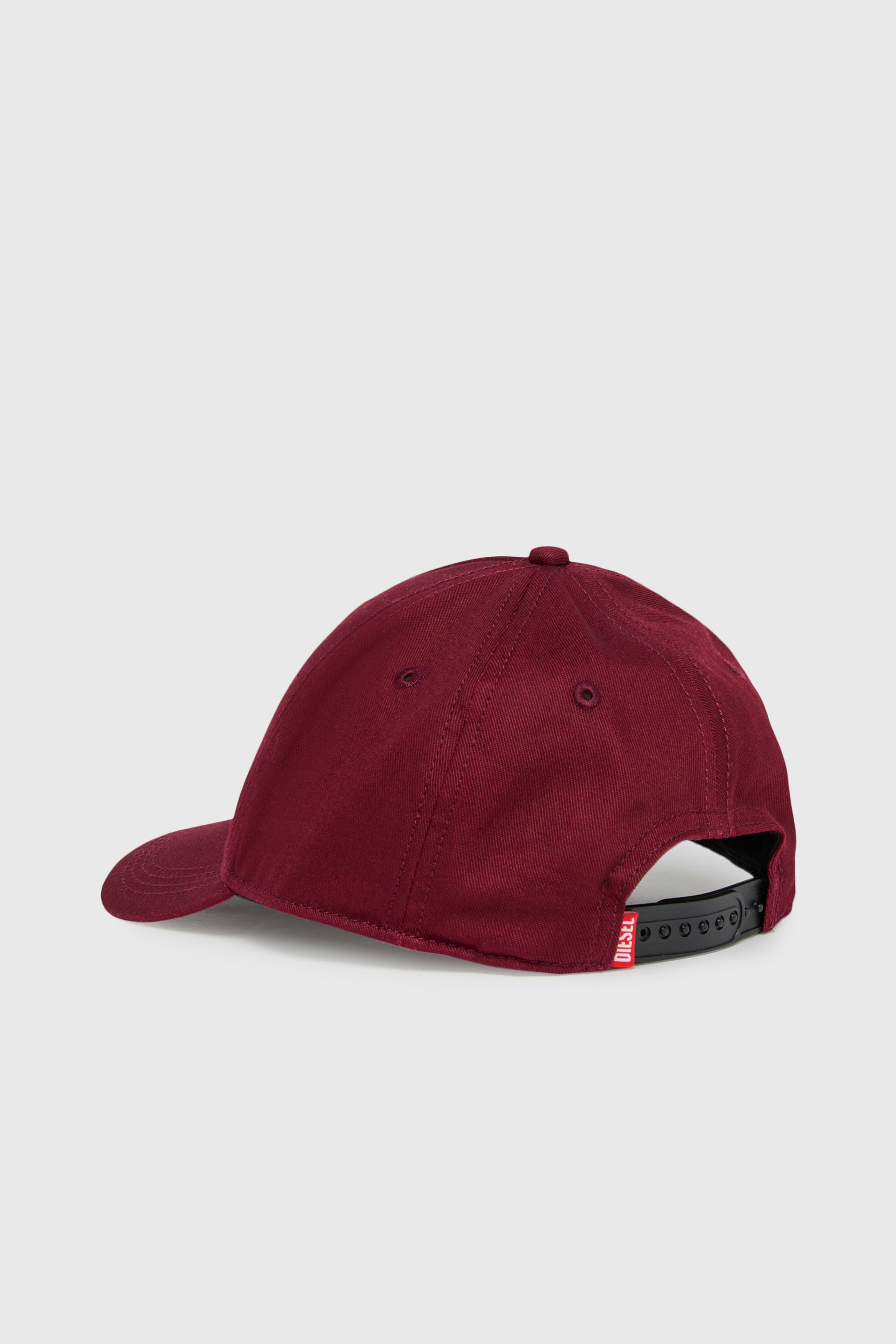 Diesel - FLIMO, Casquette de baseball avec imprim&eacute; logo Oval D Homme in Rouge - 2