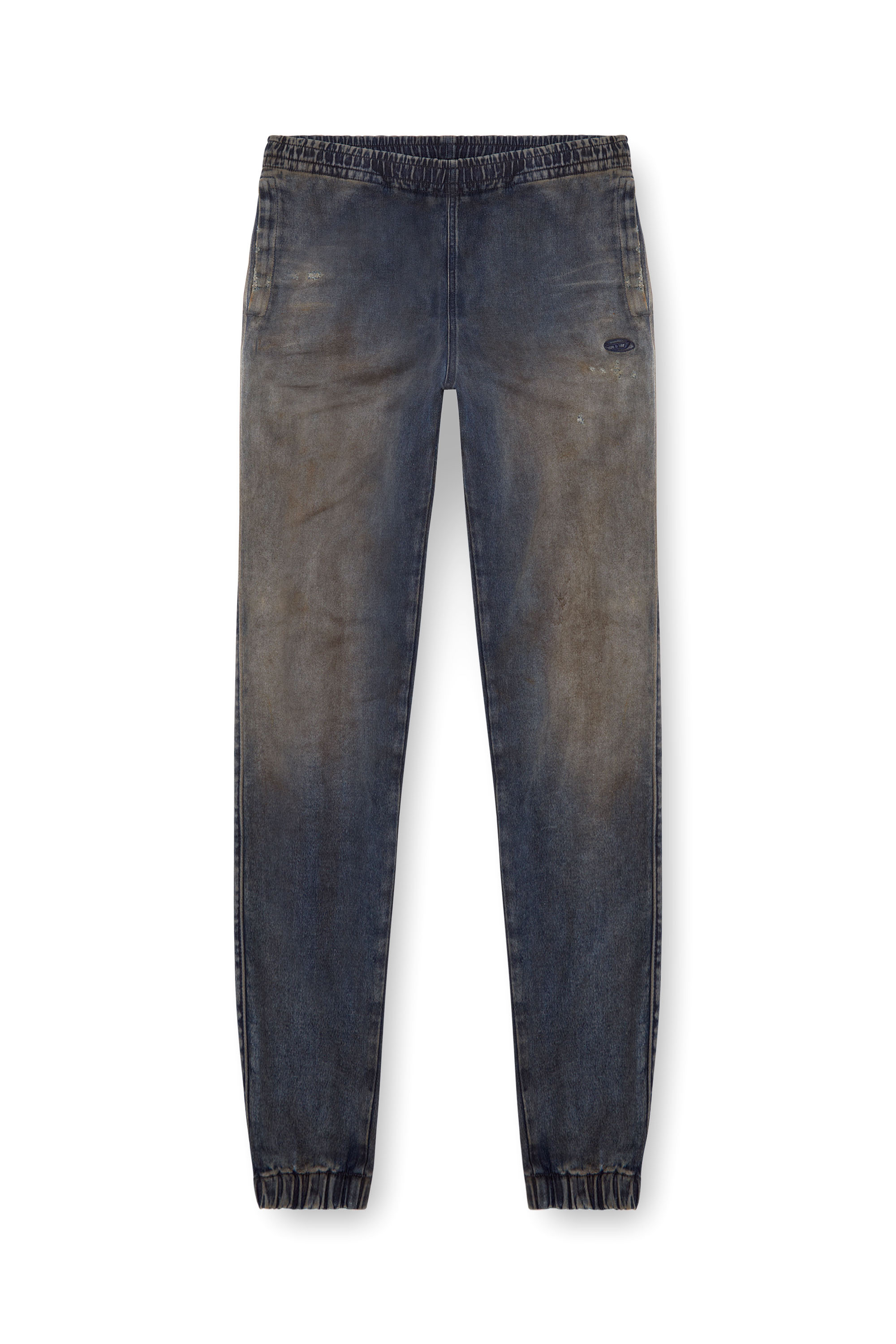 Diesel - Slim D-Labb Track denim 068LV Homme, Bleu Foncé - Image 3