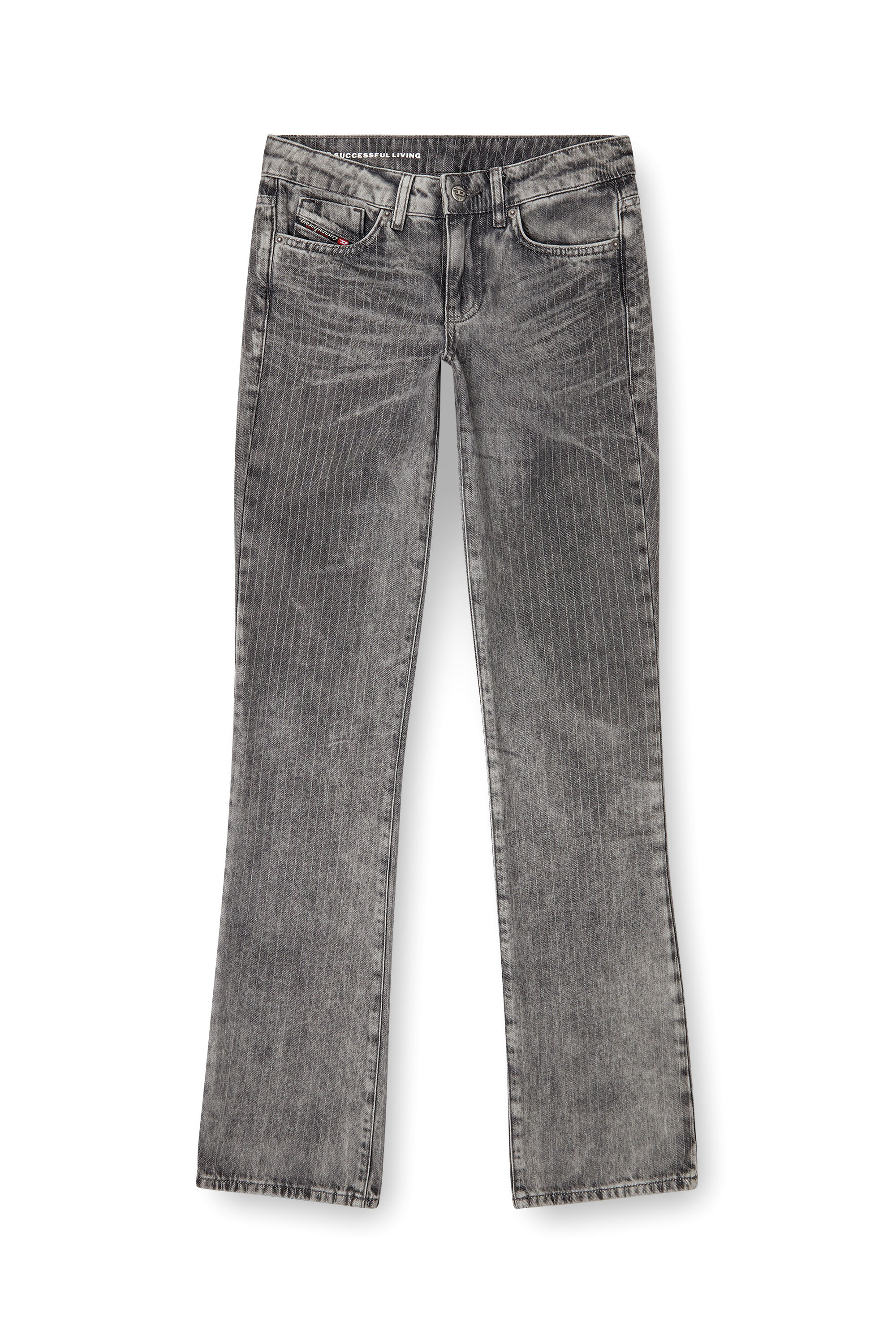 Diesel - Bootcut Jeans D-Gianna 0ABDI Femme, Gris Clair - Image 2