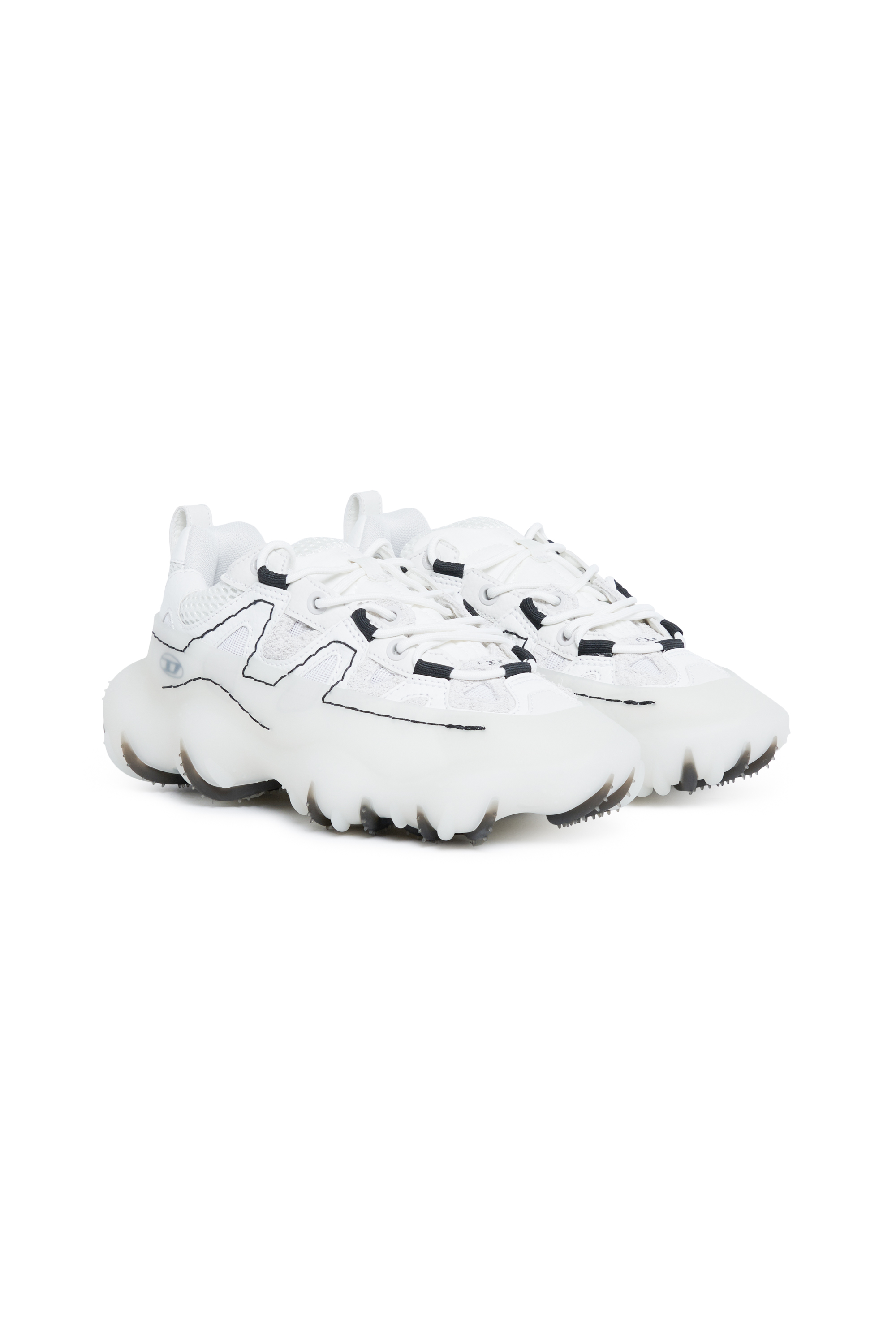 Diesel - S-PROTOTYPE P1, Sneakers en mesh, cuir et ripstop Mixte in Blanc - 2