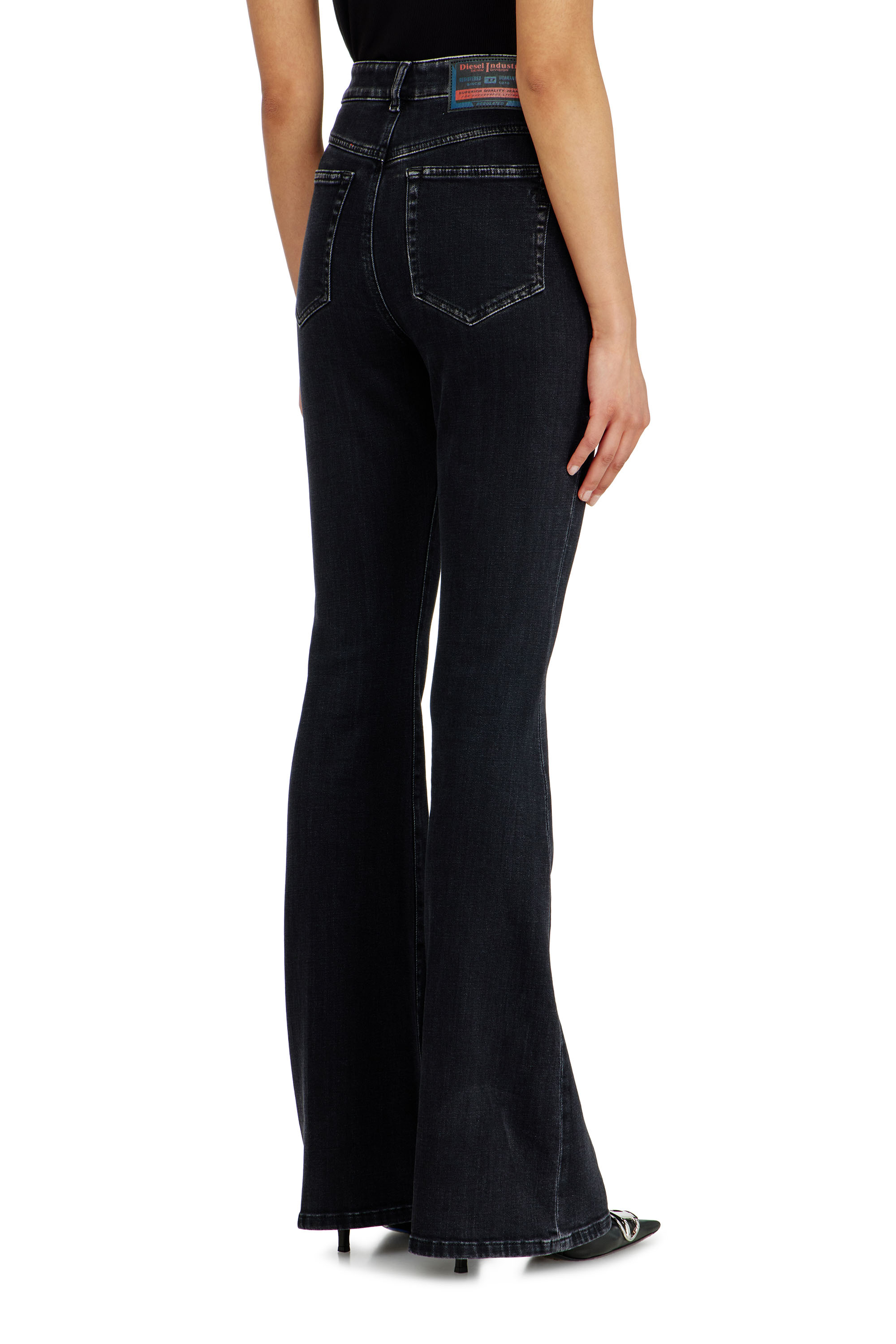 Diesel - Bootcut Jeans 1973 D-Partt 09P75 Femme, Noir/Gris fonc&eacute; - Image 5