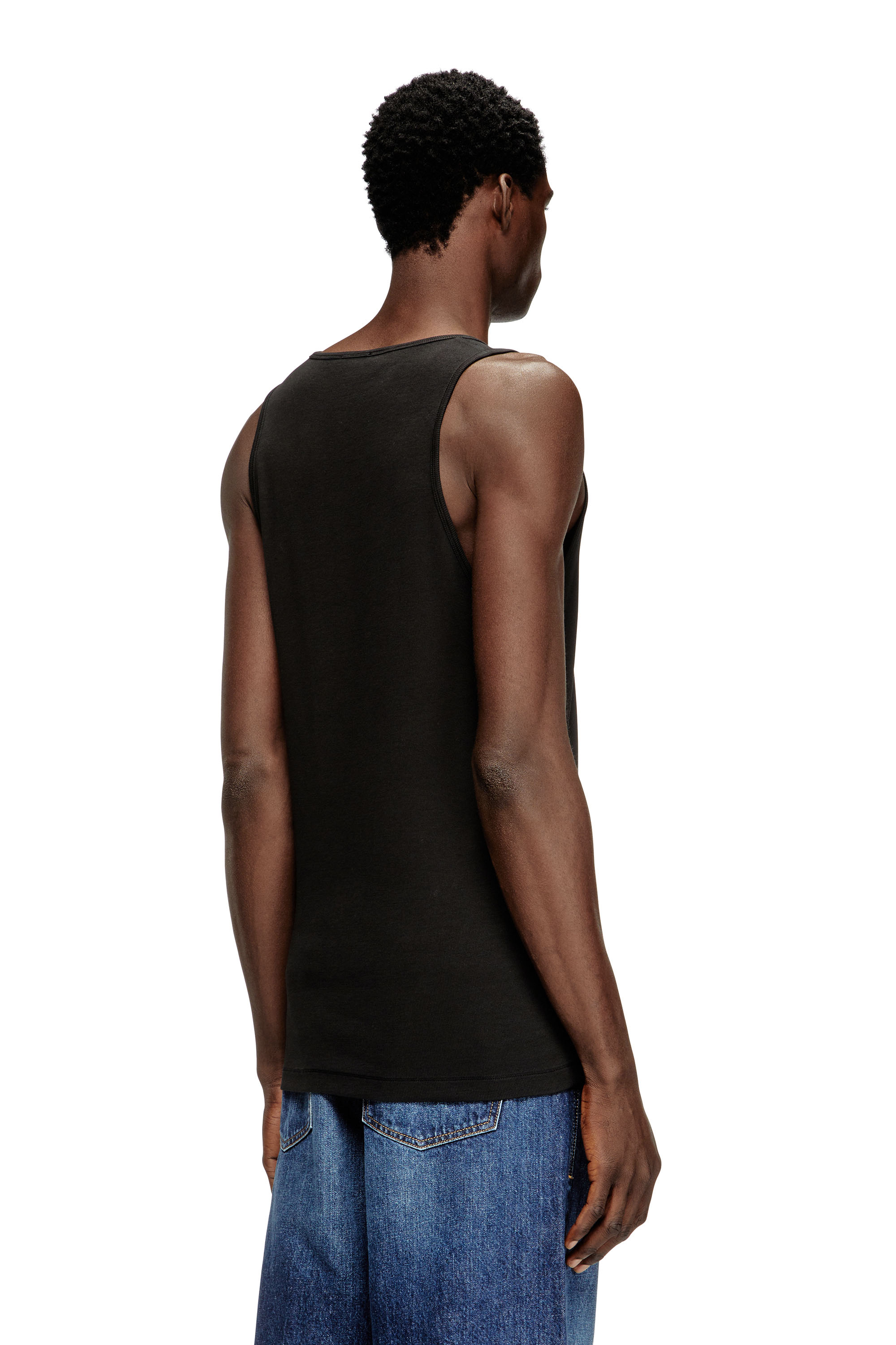 Diesel - T-LIFTY-IOD, Débardeur en coton avec logo Homme in Noir - 4